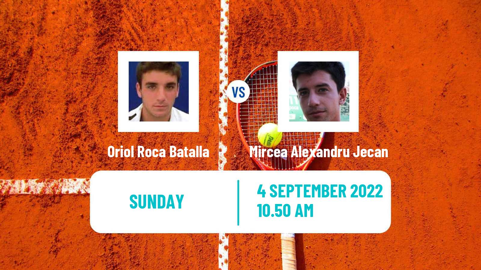 Tennis ATP Challenger Oriol Roca Batalla - Mircea Alexandru Jecan