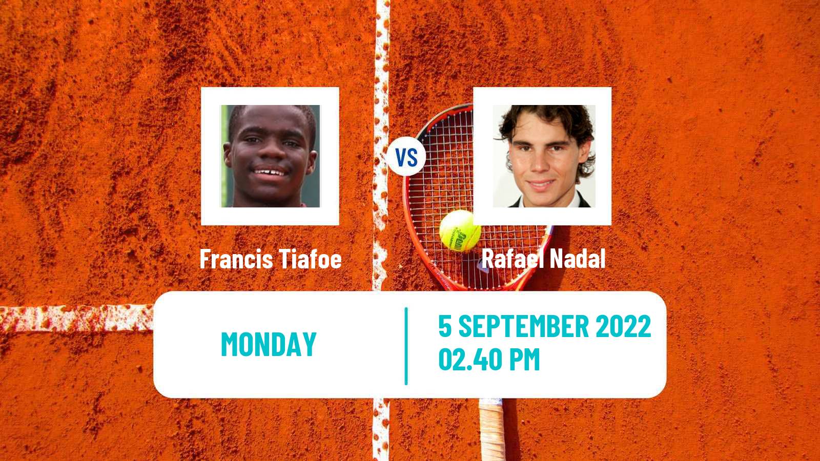 Tennis ATP US Open Francis Tiafoe - Rafael Nadal