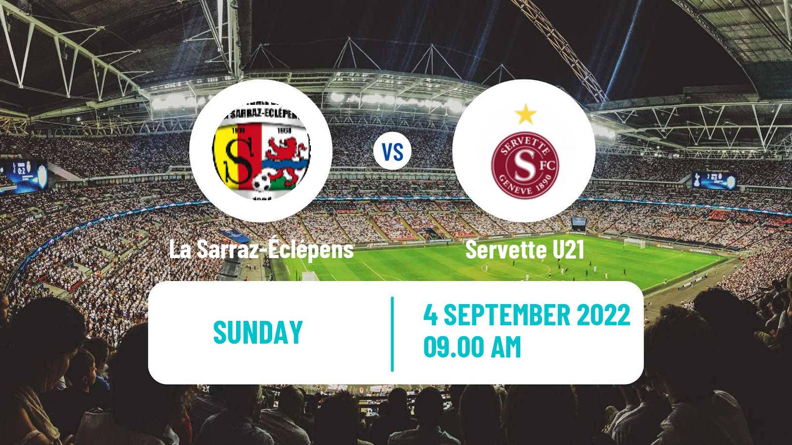 Soccer Swiss 1 Liga Classic Group 1 La Sarraz-Éclépens - Servette U21