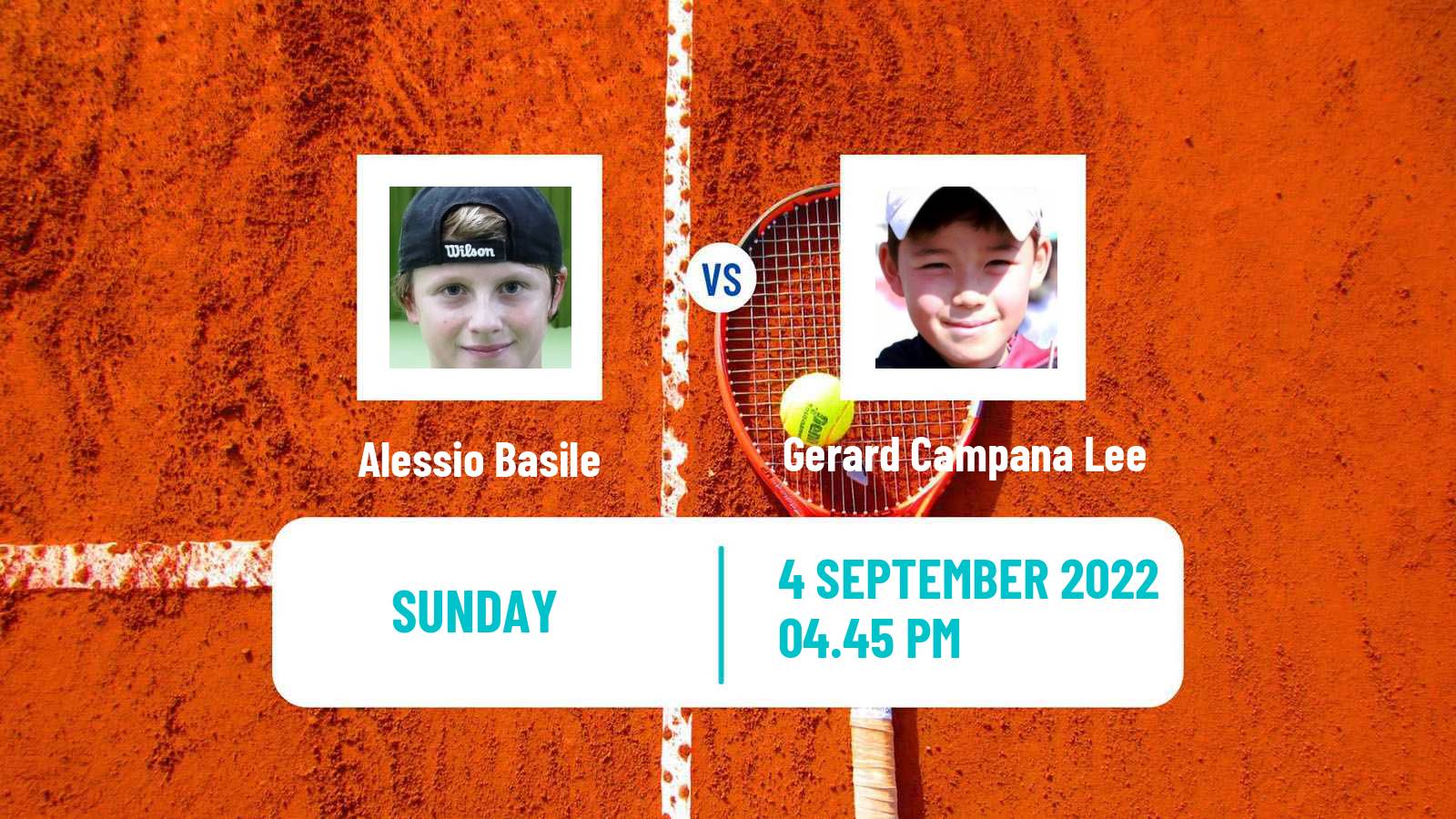 Tennis Boys Singles US Open Alessio Basile - Gerard Campana Lee