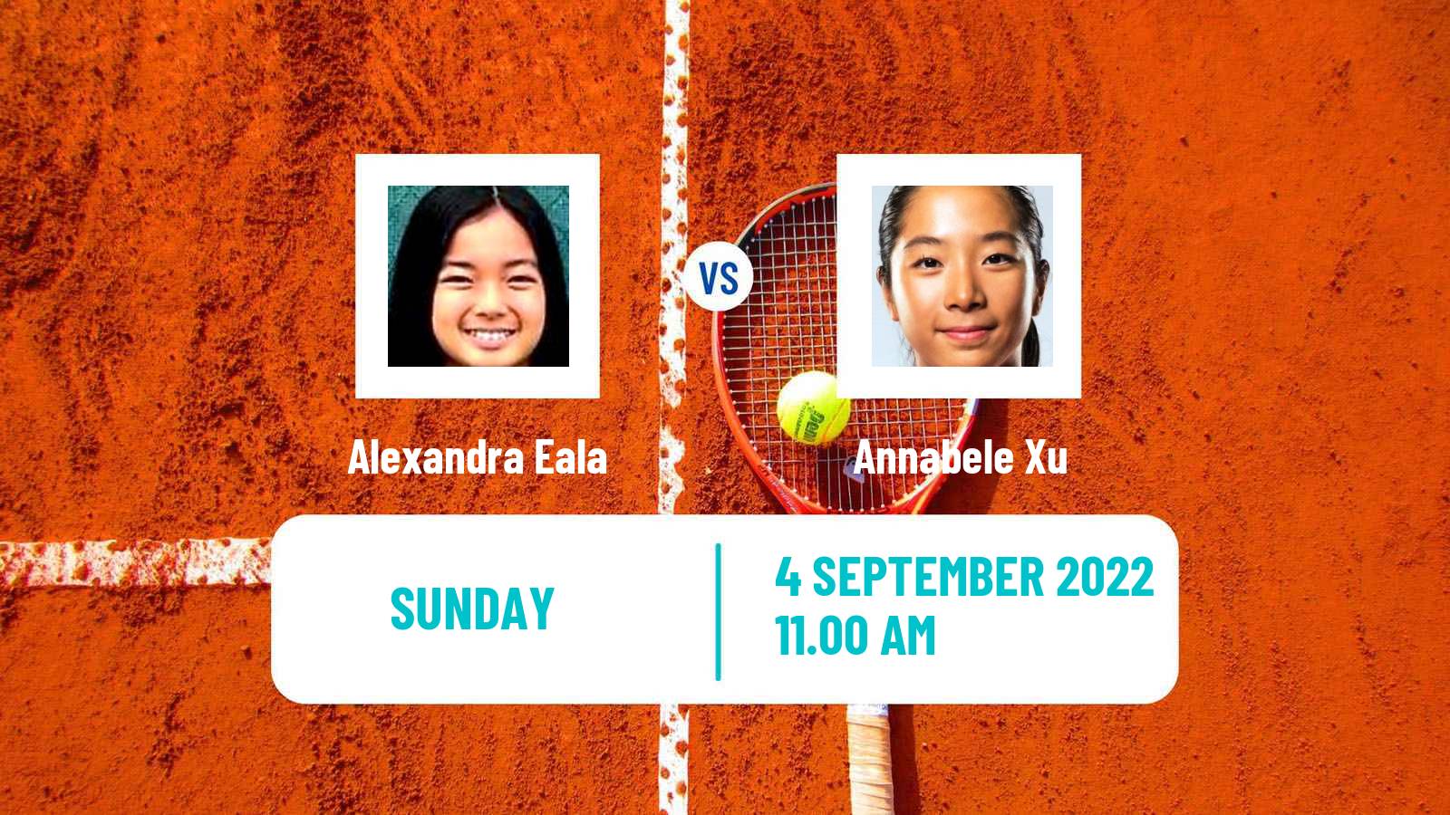 Tennis Girls Singles US Open Alexandra Eala - Annabele Xu