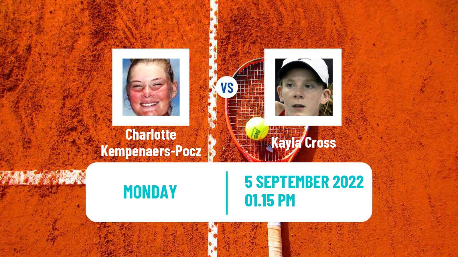 Tennis Girls Singles US Open Charlotte Kempenaers-Pocz - Kayla Cross