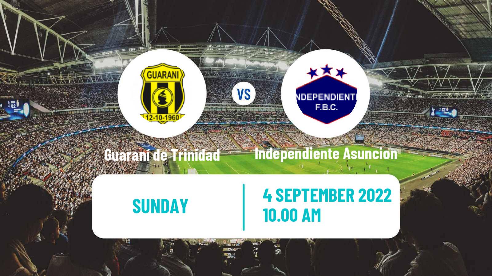 Soccer Paraguayan Division Intermedia Guaraní de Trinidad - Independiente Asuncion