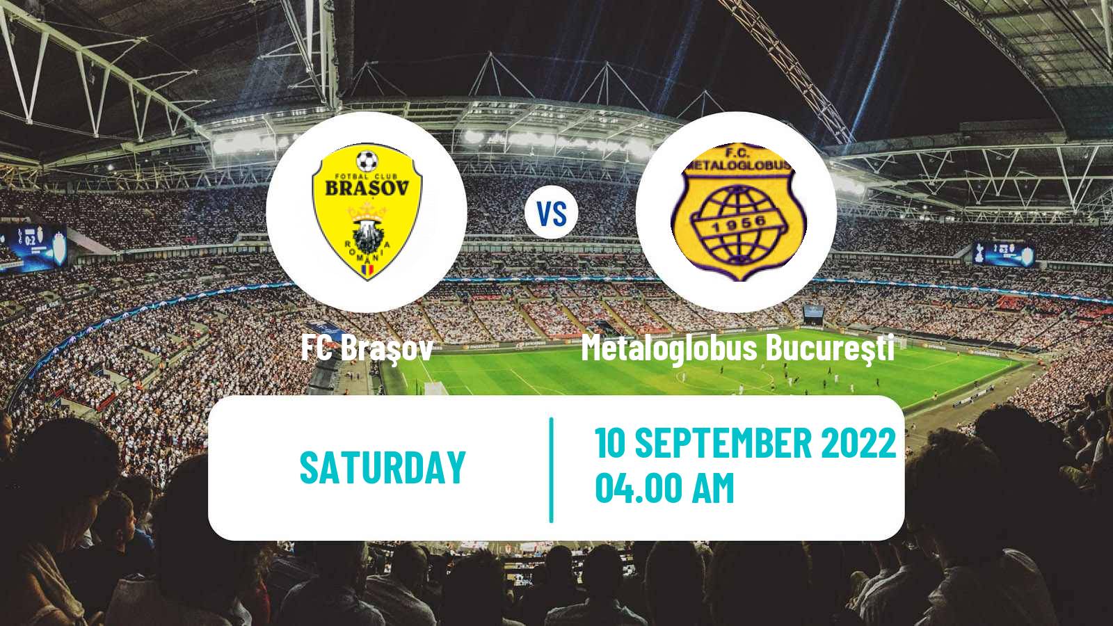 Soccer Romanian Division 2 Braşov - Metaloglobus Bucureşti