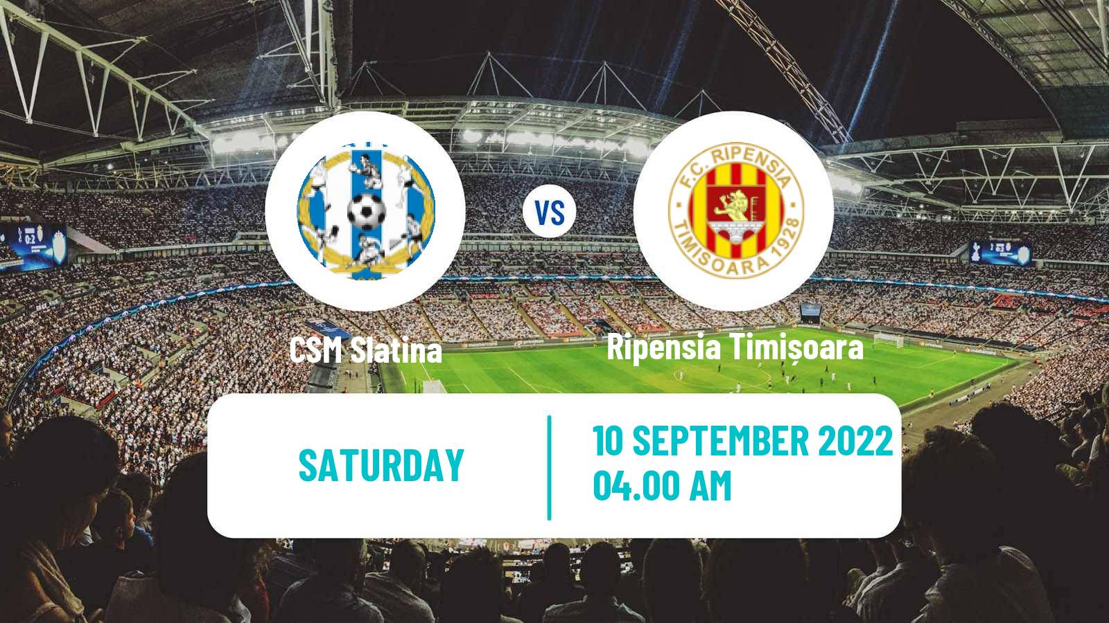 Soccer Romanian Division 2 CSM Slatina - Ripensia Timișoara