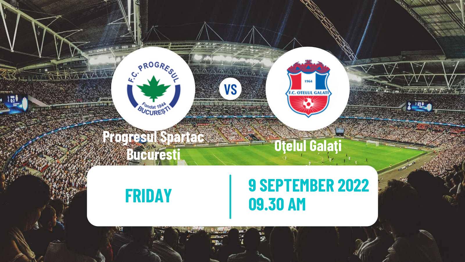 Soccer Romanian Division 2 Progresul Spartac Bucuresti - Oţelul Galaţi