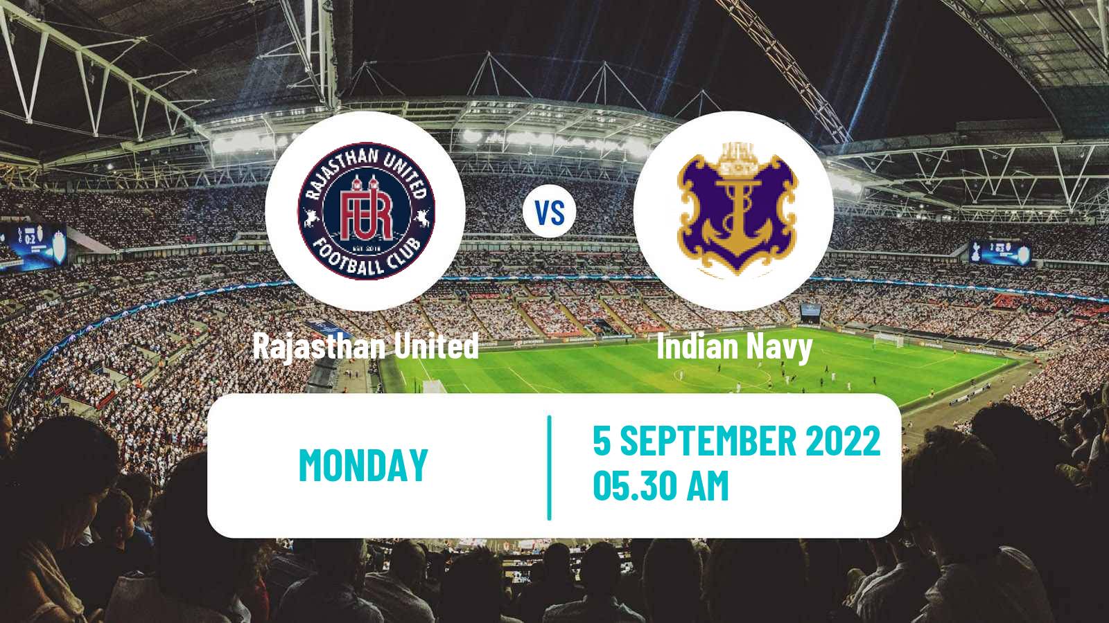 Soccer Indian Durand Cup Rajasthan United - Indian Navy