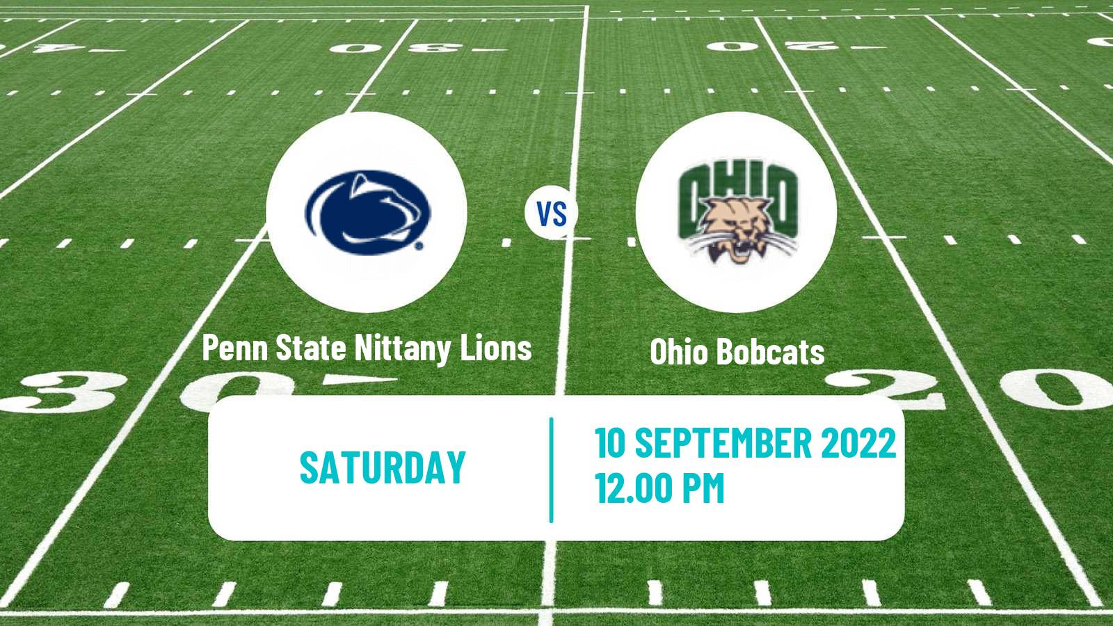 American football NCAA College Football Penn State Nittany Lions - Ohio Bobcats