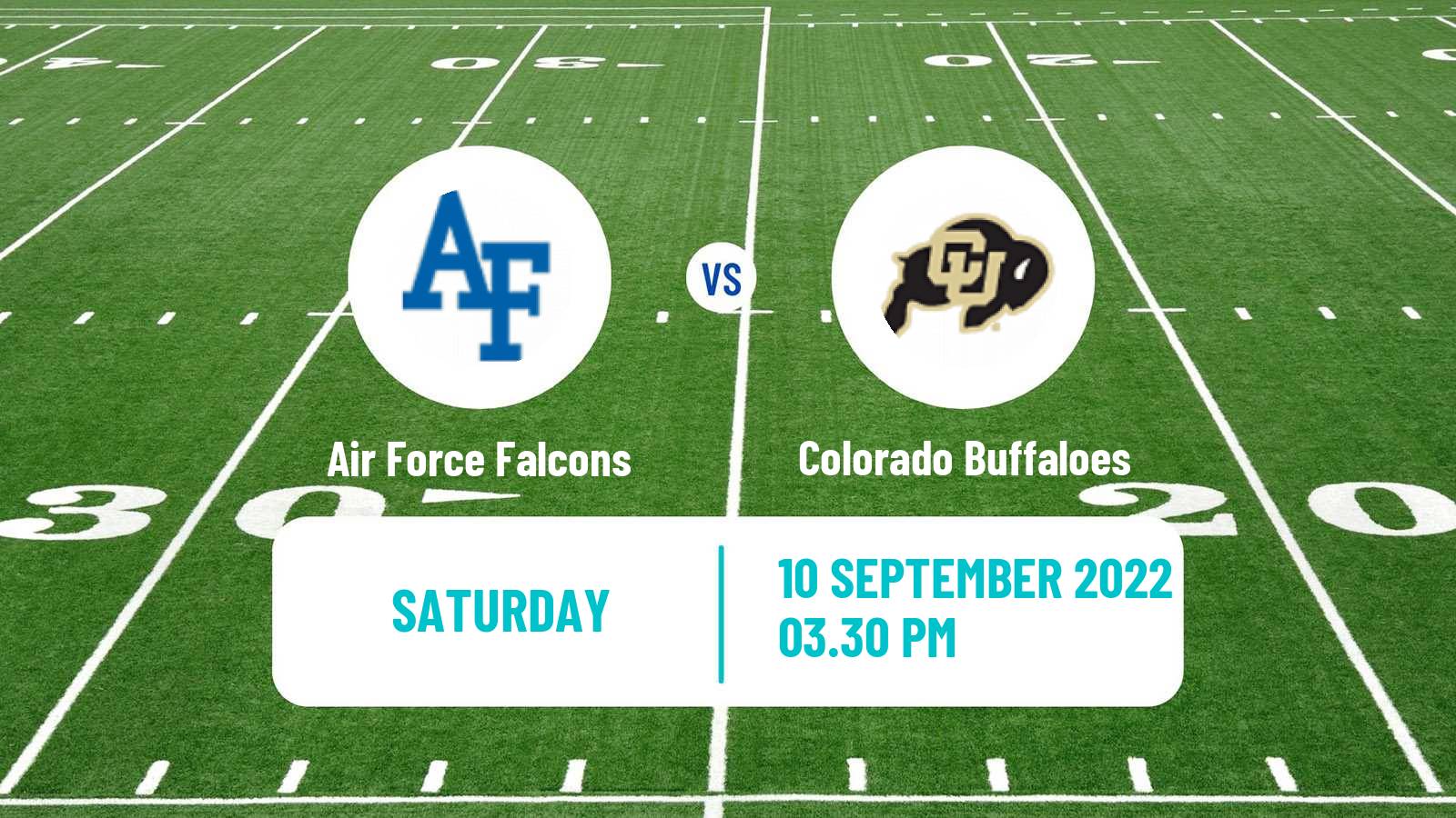 American football NCAA College Football Air Force Falcons - Colorado Buffaloes