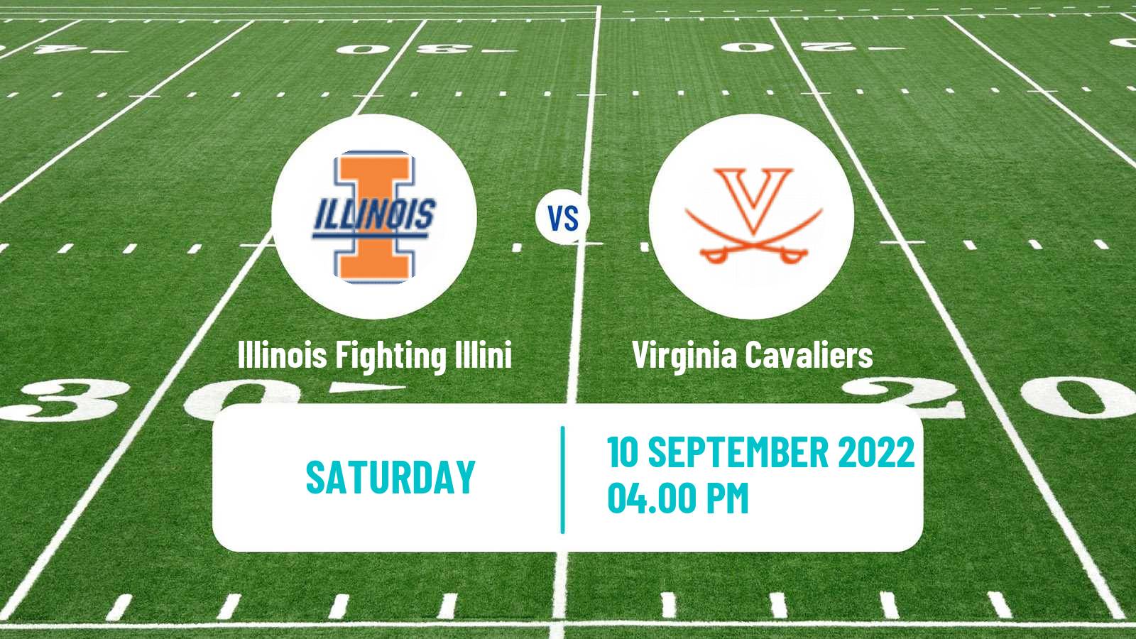 American football NCAA College Football Illinois Fighting Illini - Virginia Cavaliers