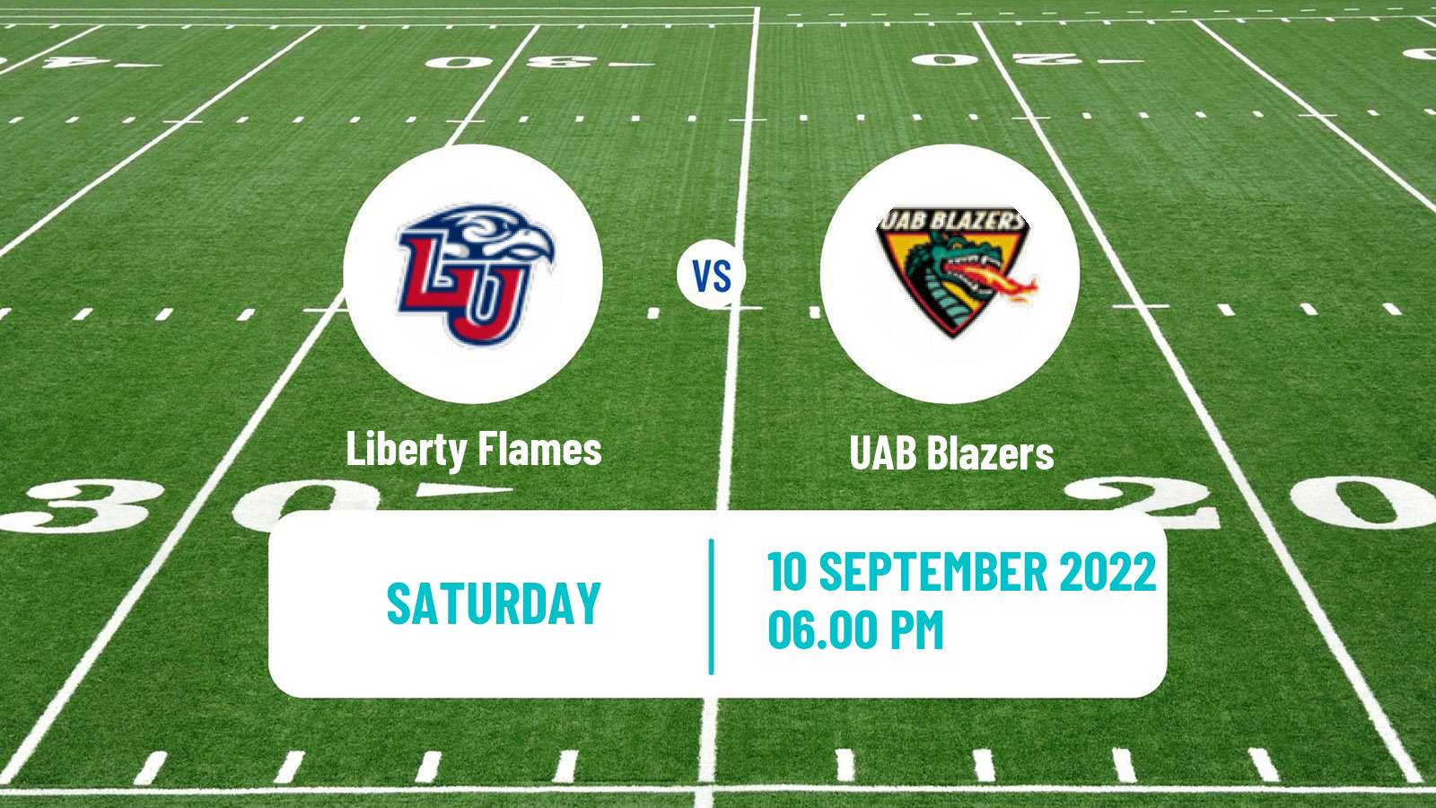 American football NCAA College Football Liberty Flames - UAB Blazers