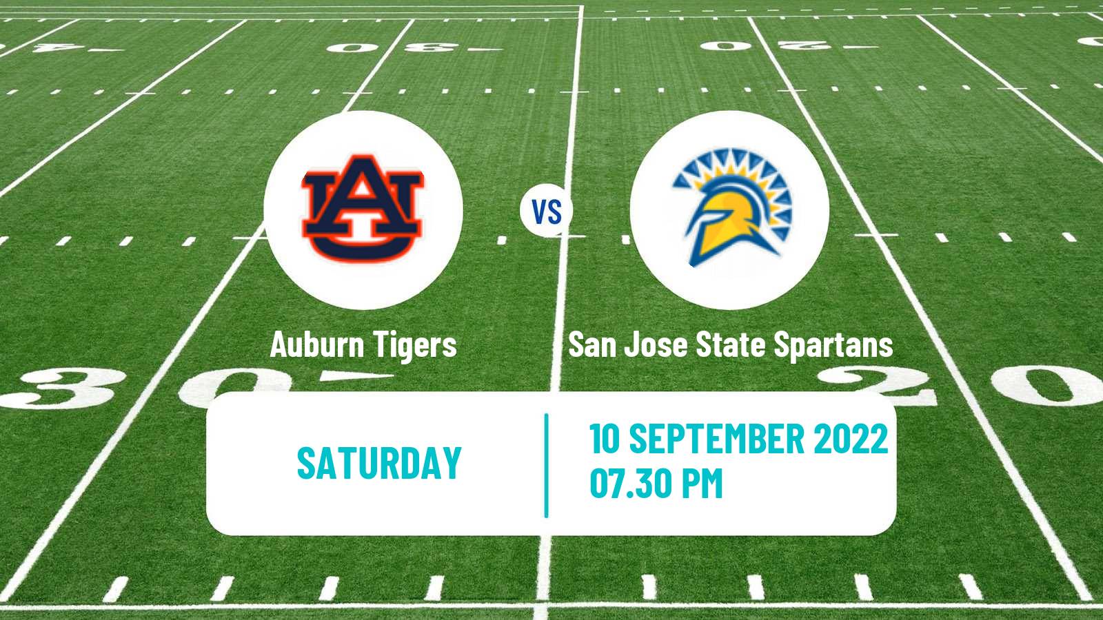 American football NCAA College Football Auburn Tigers - San Jose State Spartans