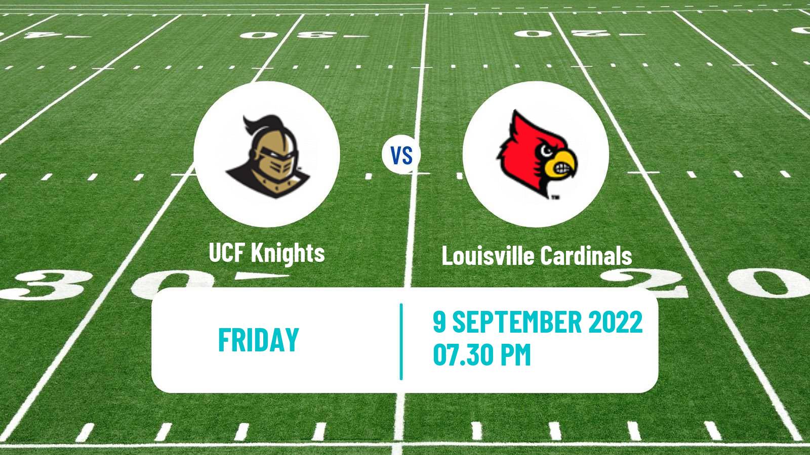 American football NCAA College Football UCF Knights - Louisville Cardinals