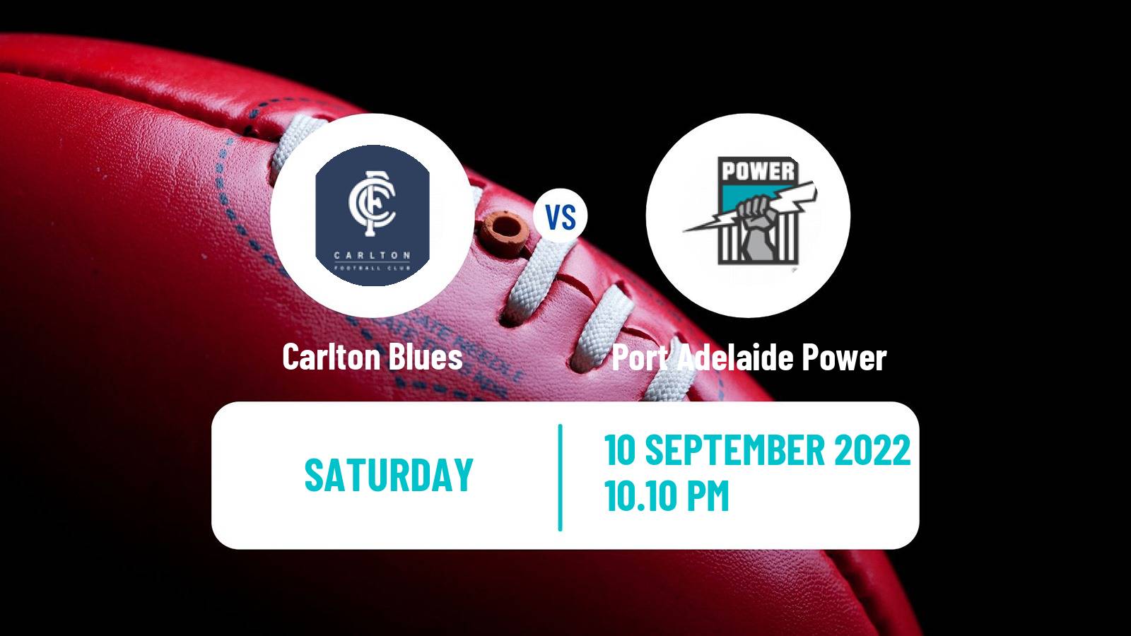 Aussie rules AFL Women Carlton Blues - Port Adelaide Power