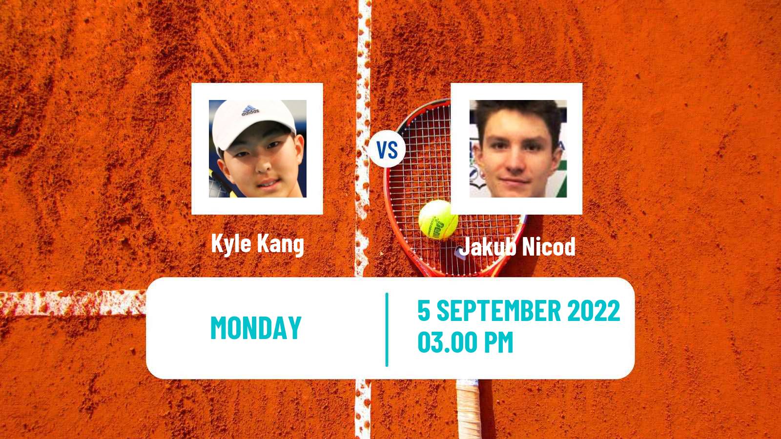 Tennis Boys Singles US Open Kyle Kang - Jakub Nicod