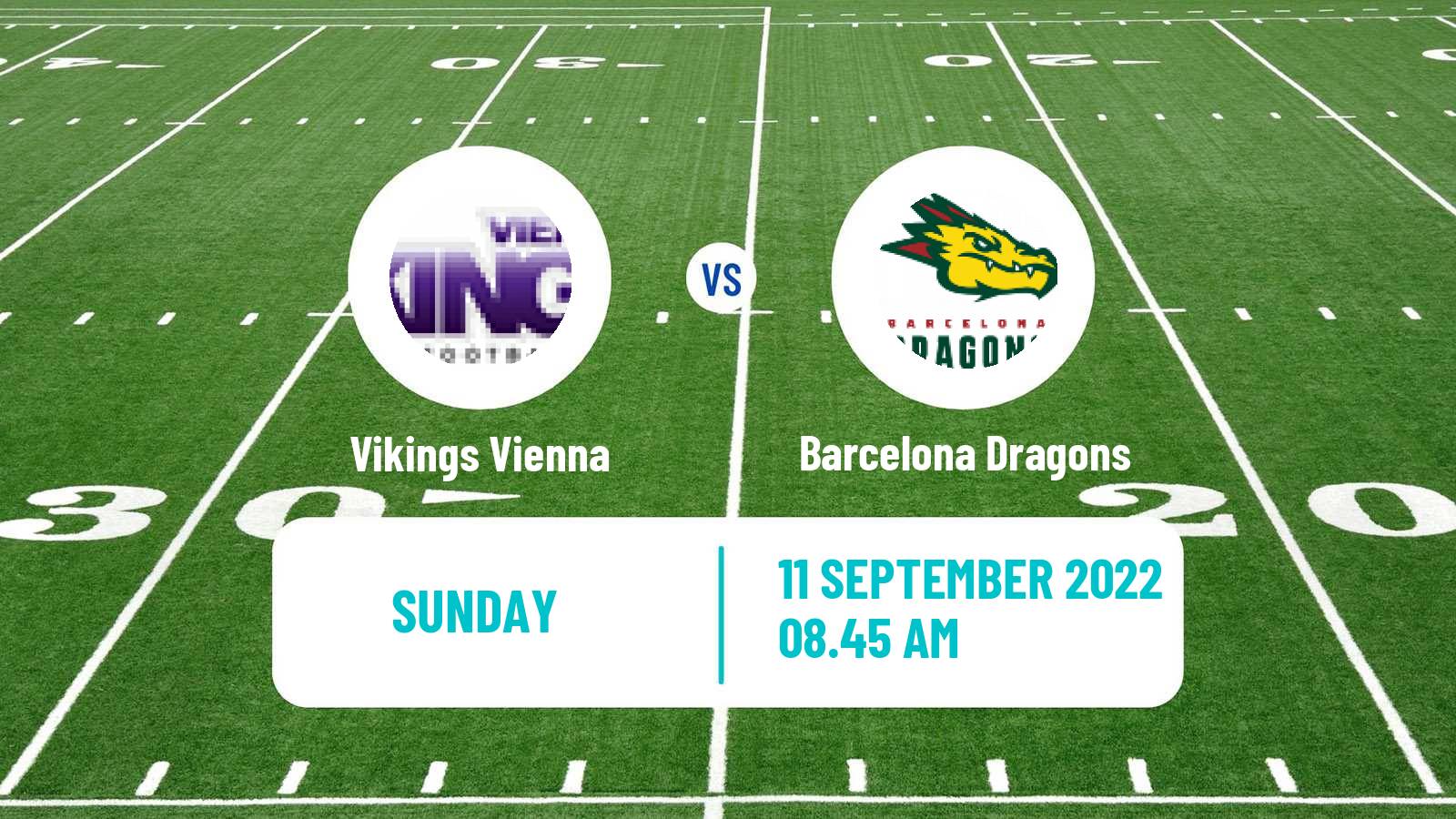 American football European League of American Football Vikings Vienna - Barcelona Dragons