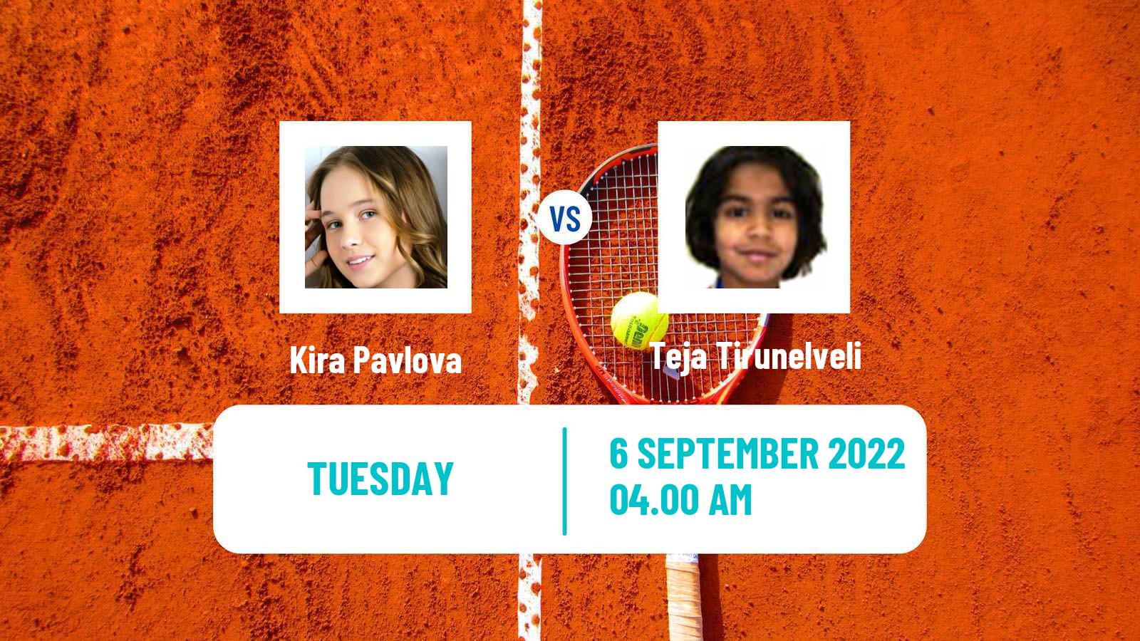 Tennis ITF Tournaments Kira Pavlova - Teja Tirunelveli