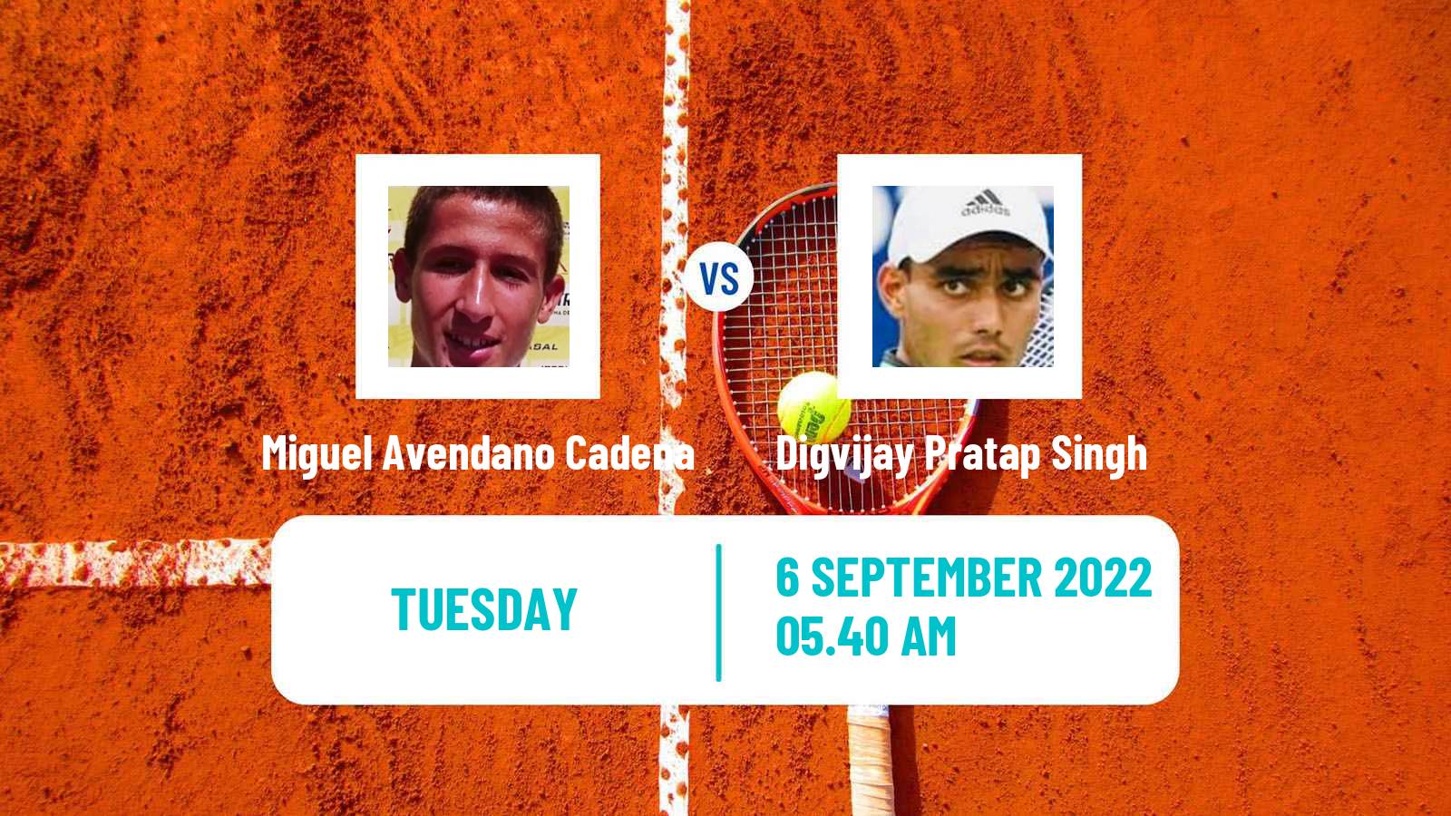 Tennis ITF Tournaments Miguel Avendano Cadena - Digvijay Pratap Singh