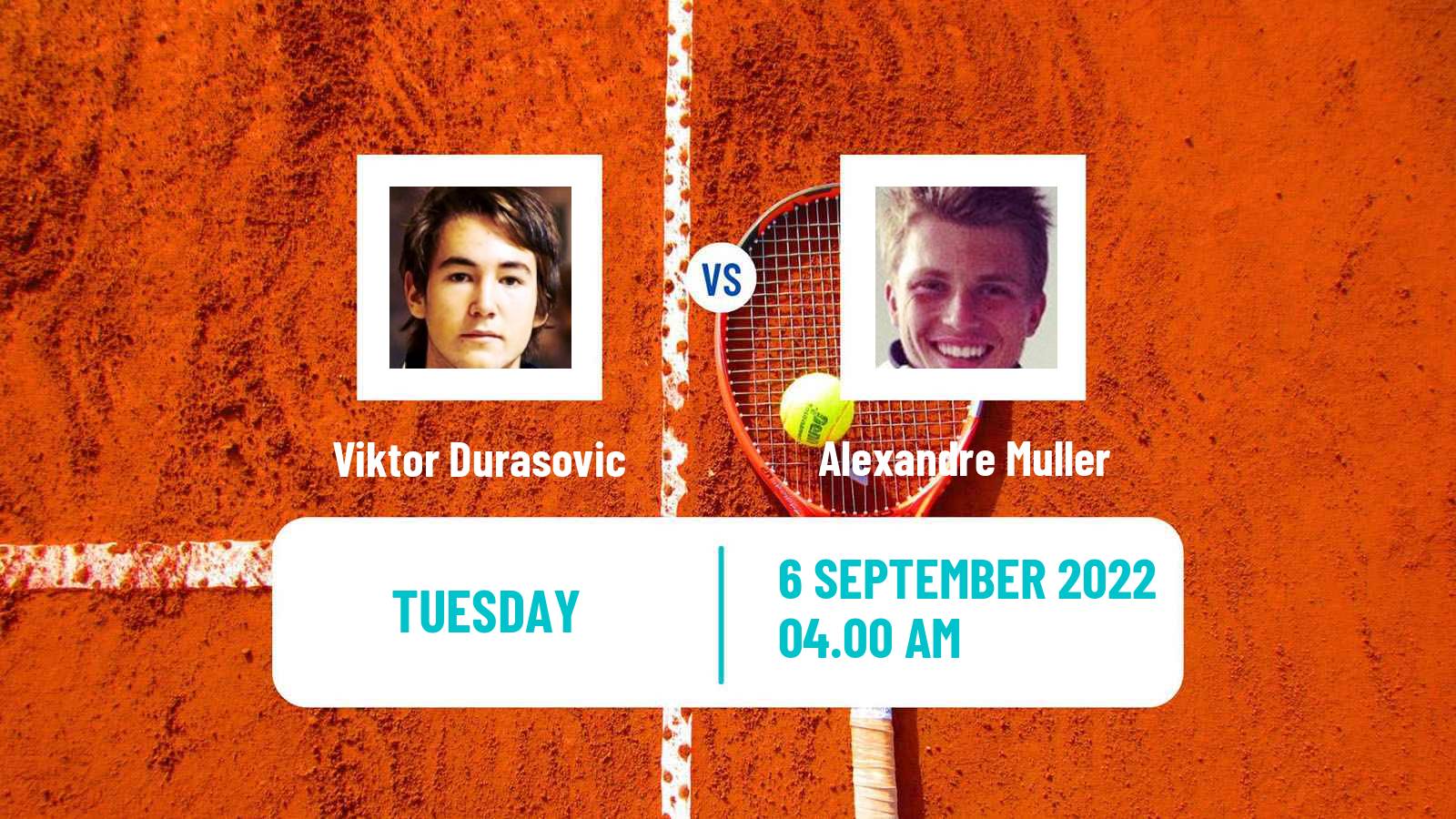 Tennis ATP Challenger Viktor Durasovic - Alexandre Muller