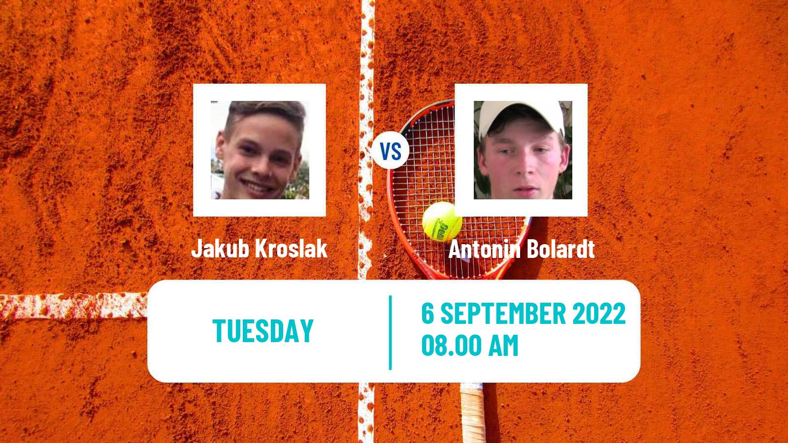 Tennis ITF Tournaments Jakub Kroslak - Antonin Bolardt