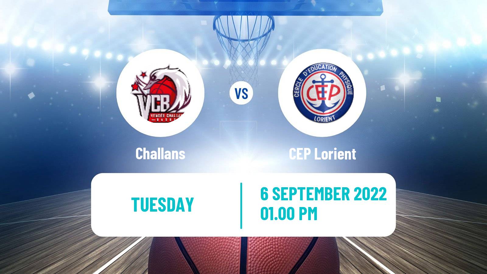 Basketball Club Friendly Basketball Challans - CEP Lorient