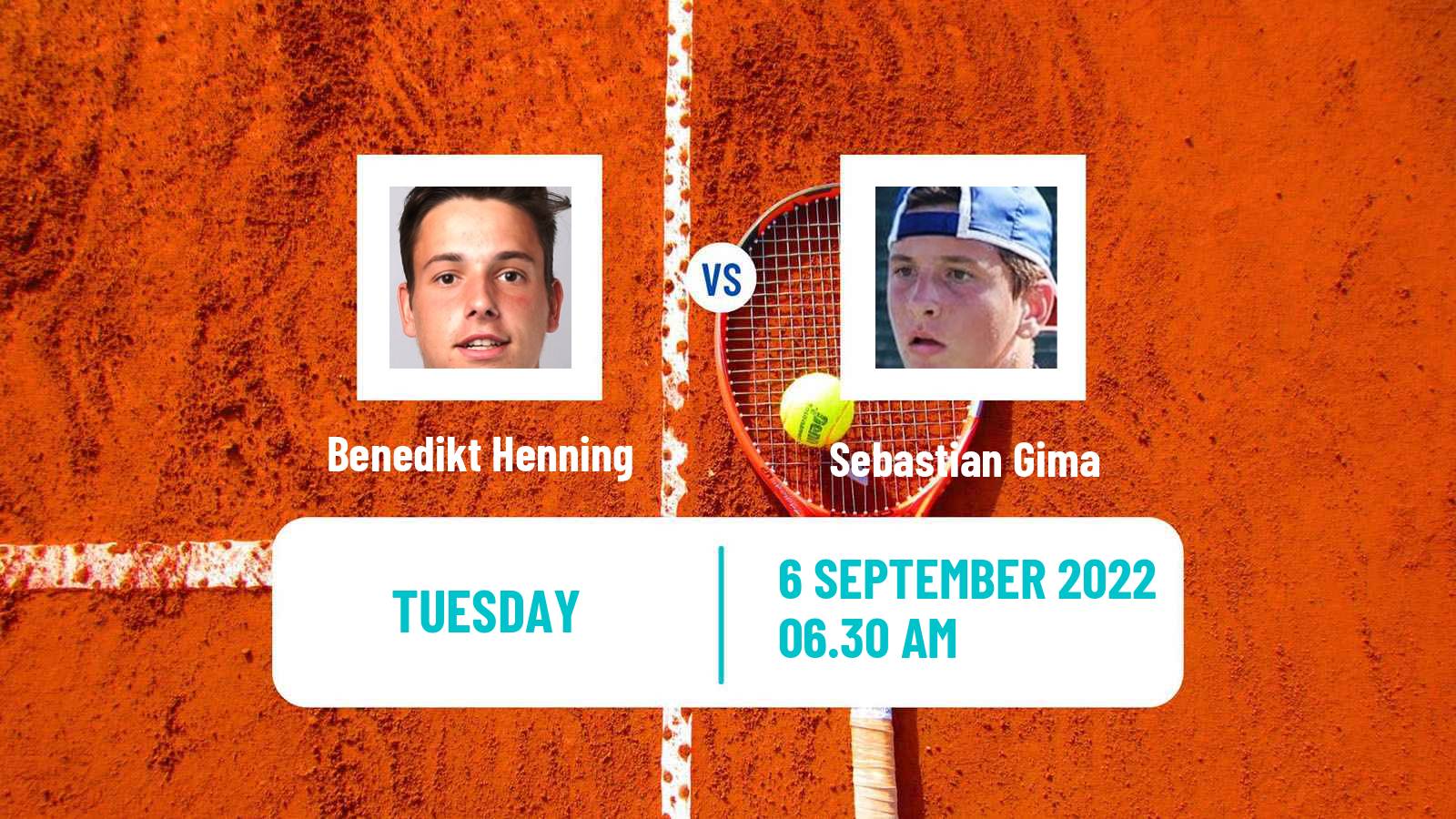 Tennis ITF Tournaments Benedikt Henning - Sebastian Gima