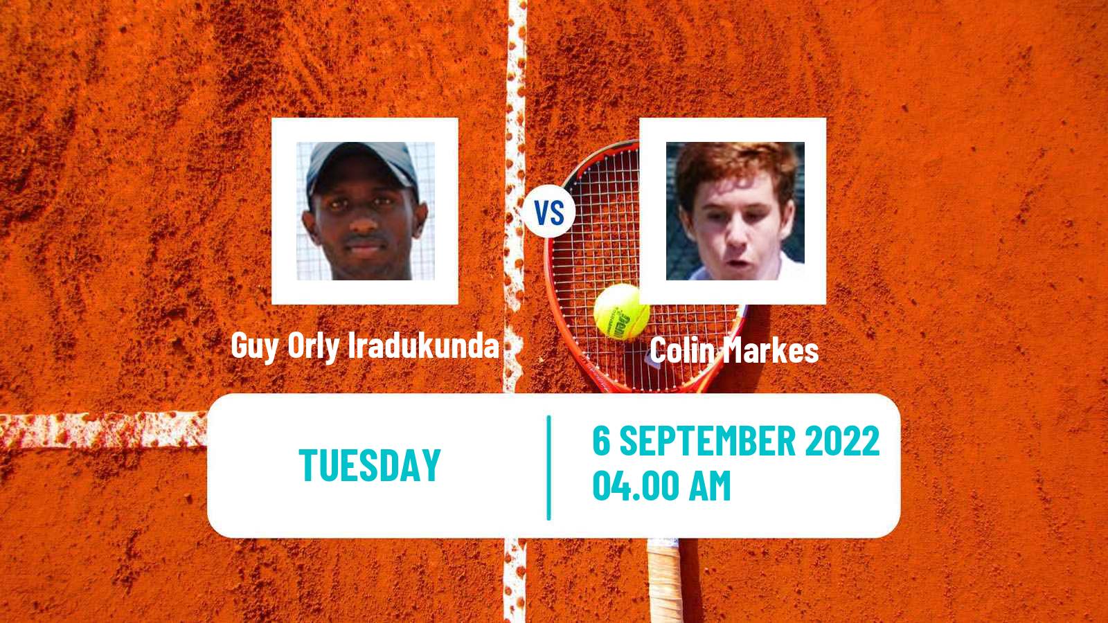 Tennis ITF Tournaments Guy Orly Iradukunda - Colin Markes