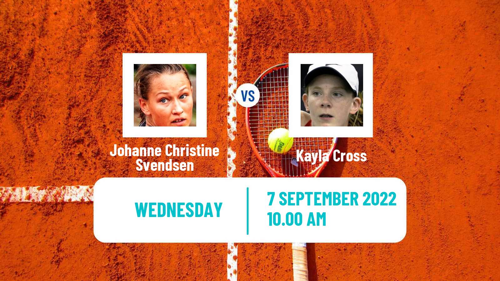 Tennis Girls Singles US Open Johanne Christine Svendsen - Kayla Cross