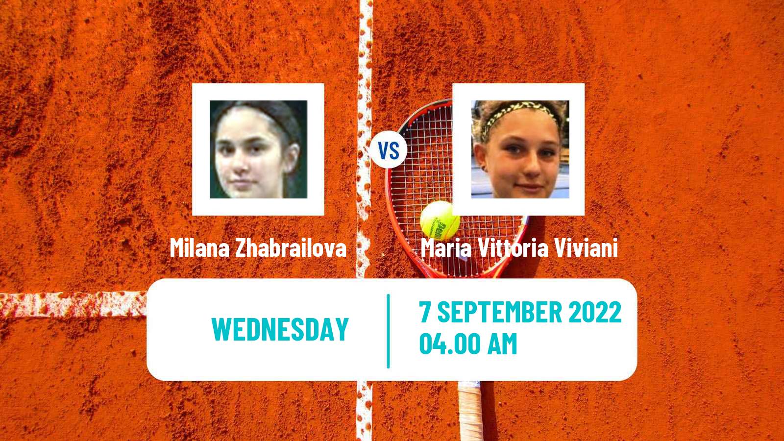Tennis ITF Tournaments Milana Zhabrailova - Maria Vittoria Viviani