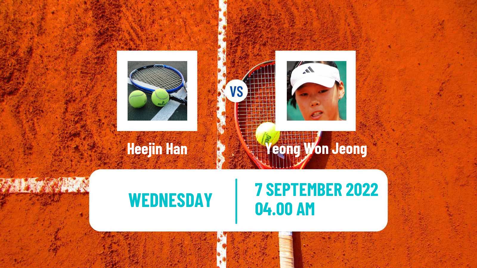 Tennis ITF Tournaments Heejin Han - Yeong Won Jeong