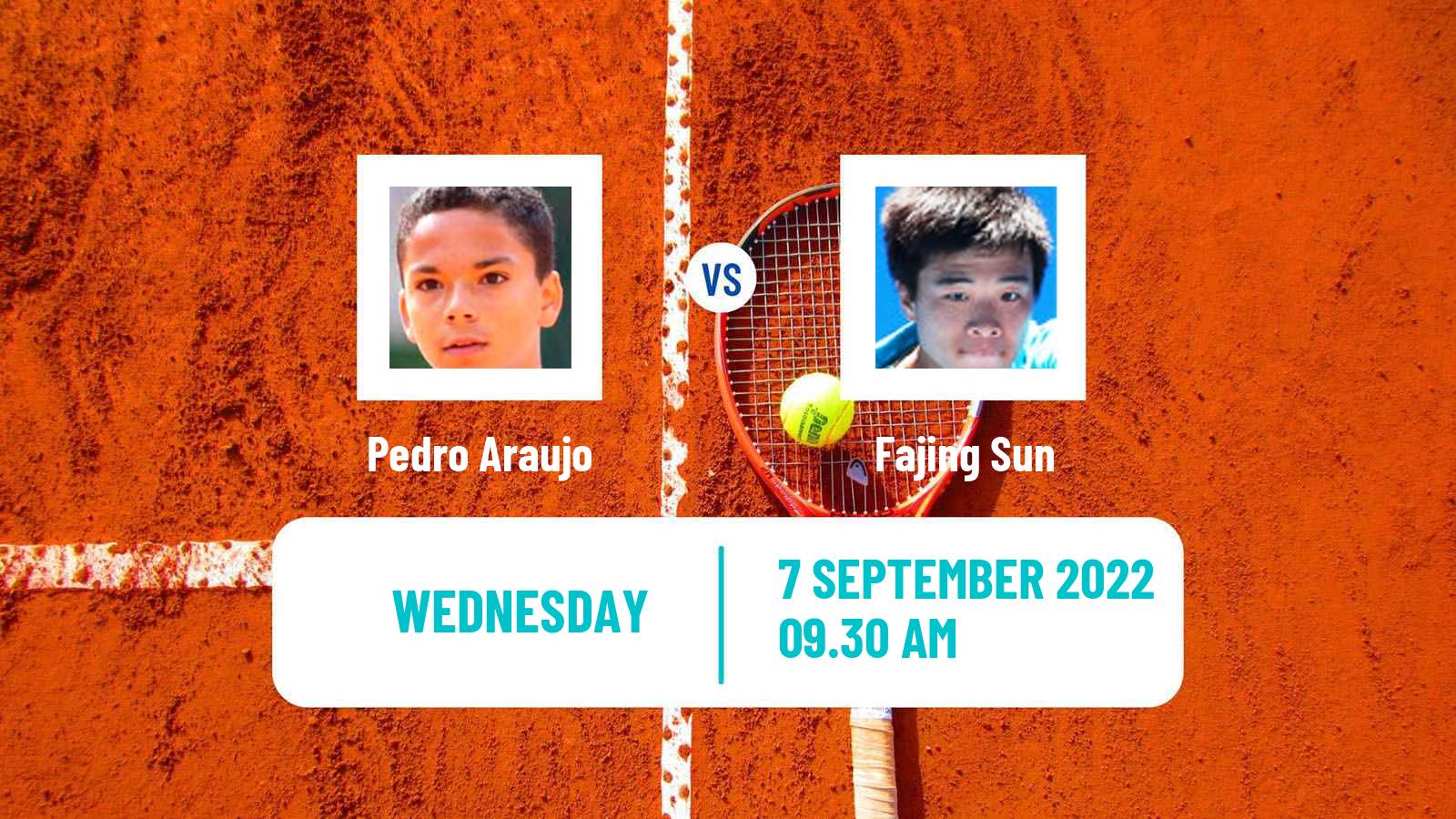 Tennis ITF Tournaments Pedro Araujo - Fajing Sun