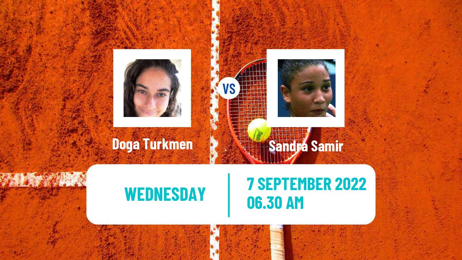 Tennis ITF Tournaments Doga Turkmen - Sandra Samir