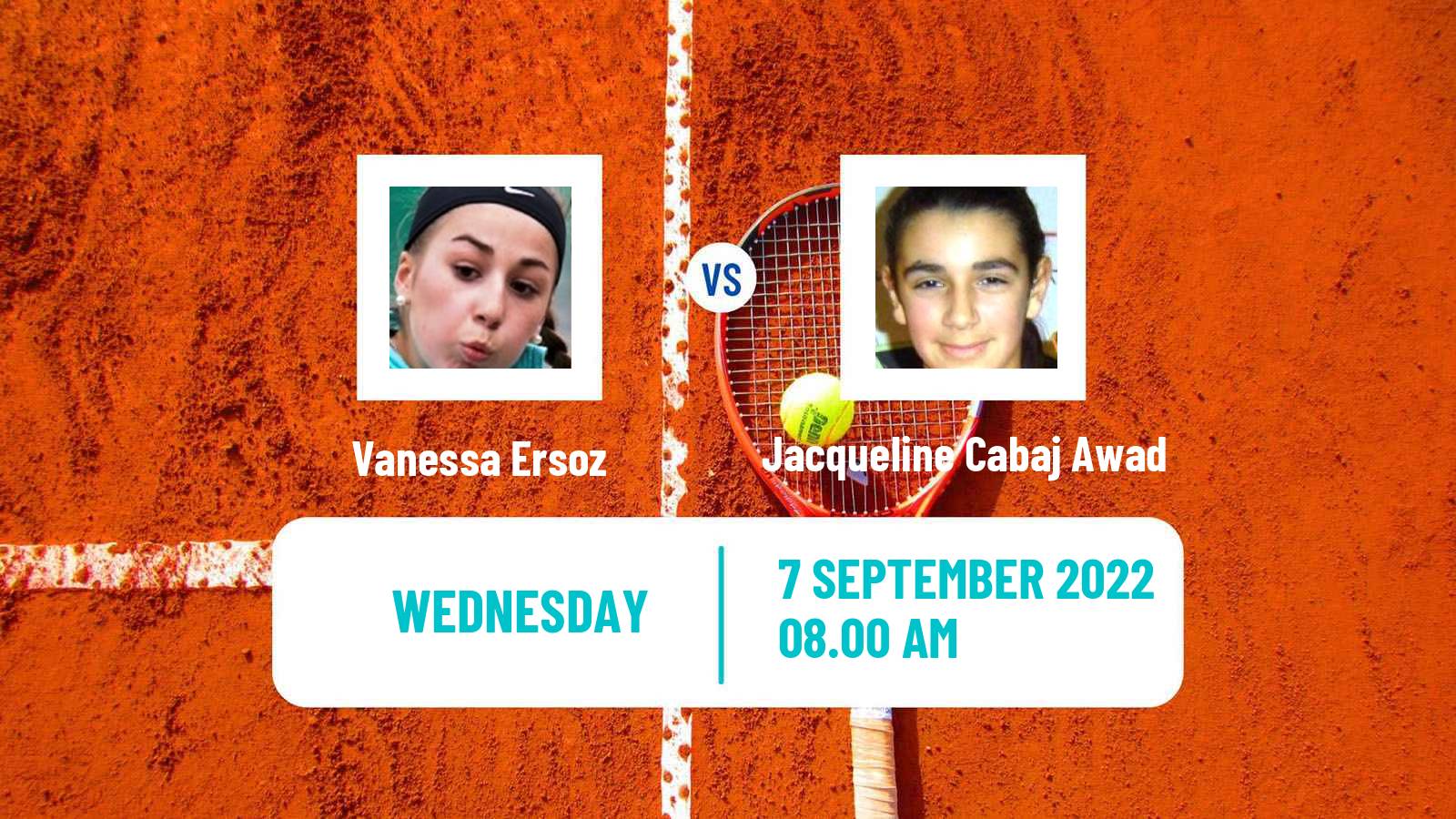 Tennis ITF Tournaments Vanessa Ersoz - Jacqueline Cabaj Awad