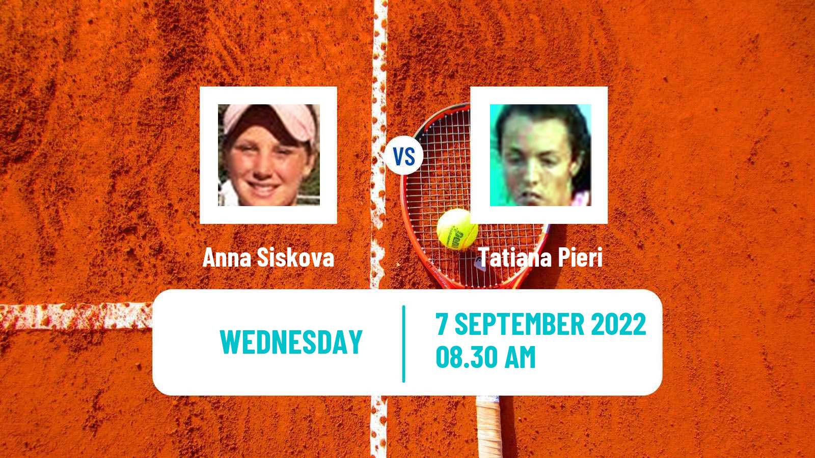 Tennis ITF Tournaments Anna Siskova - Tatiana Pieri