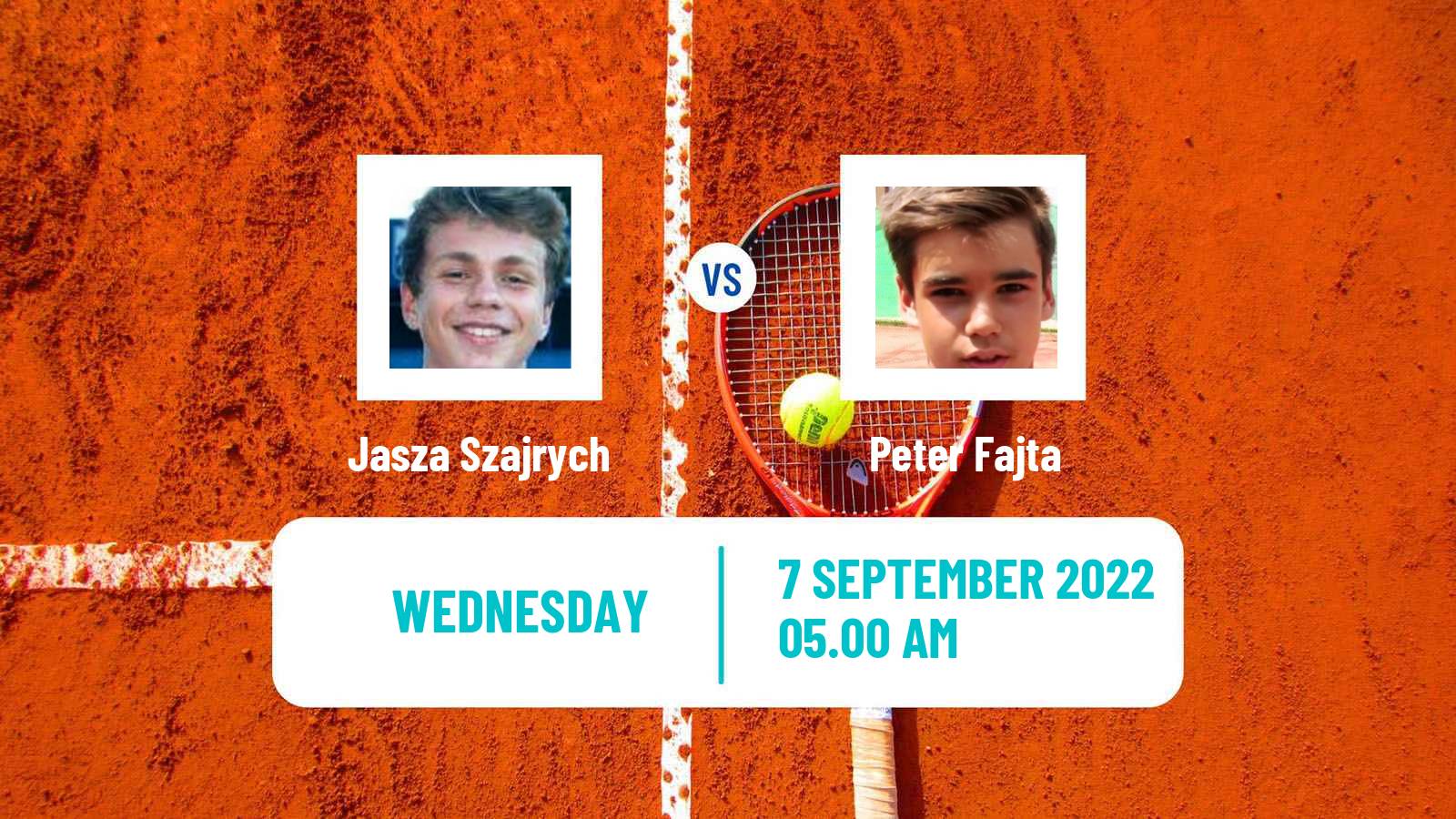 Tennis ITF Tournaments Jasza Szajrych - Peter Fajta