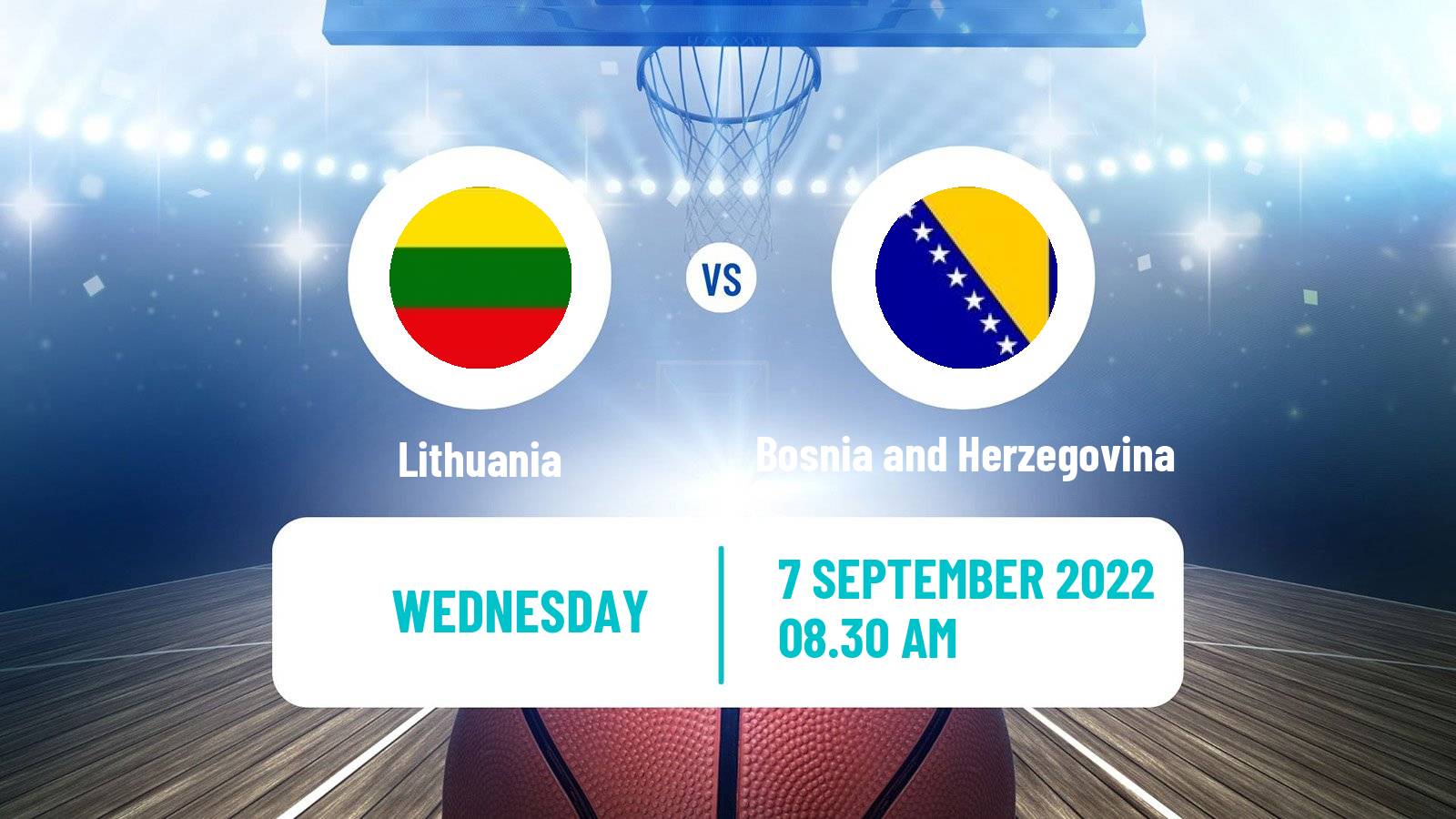 Basketball EuroBasket Lithuania - Bosnia and Herzegovina