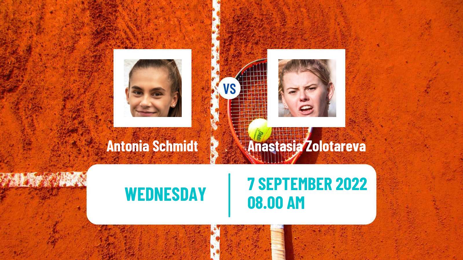 Tennis ITF Tournaments Antonia Schmidt - Anastasia Zolotareva
