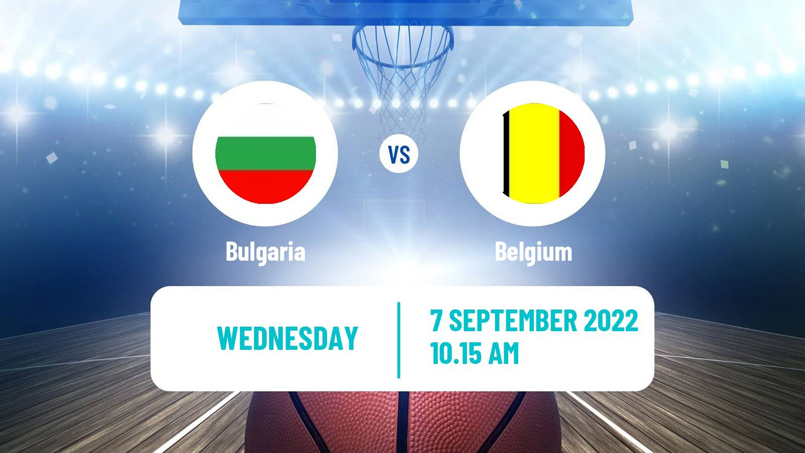 Basketball EuroBasket Bulgaria - Belgium