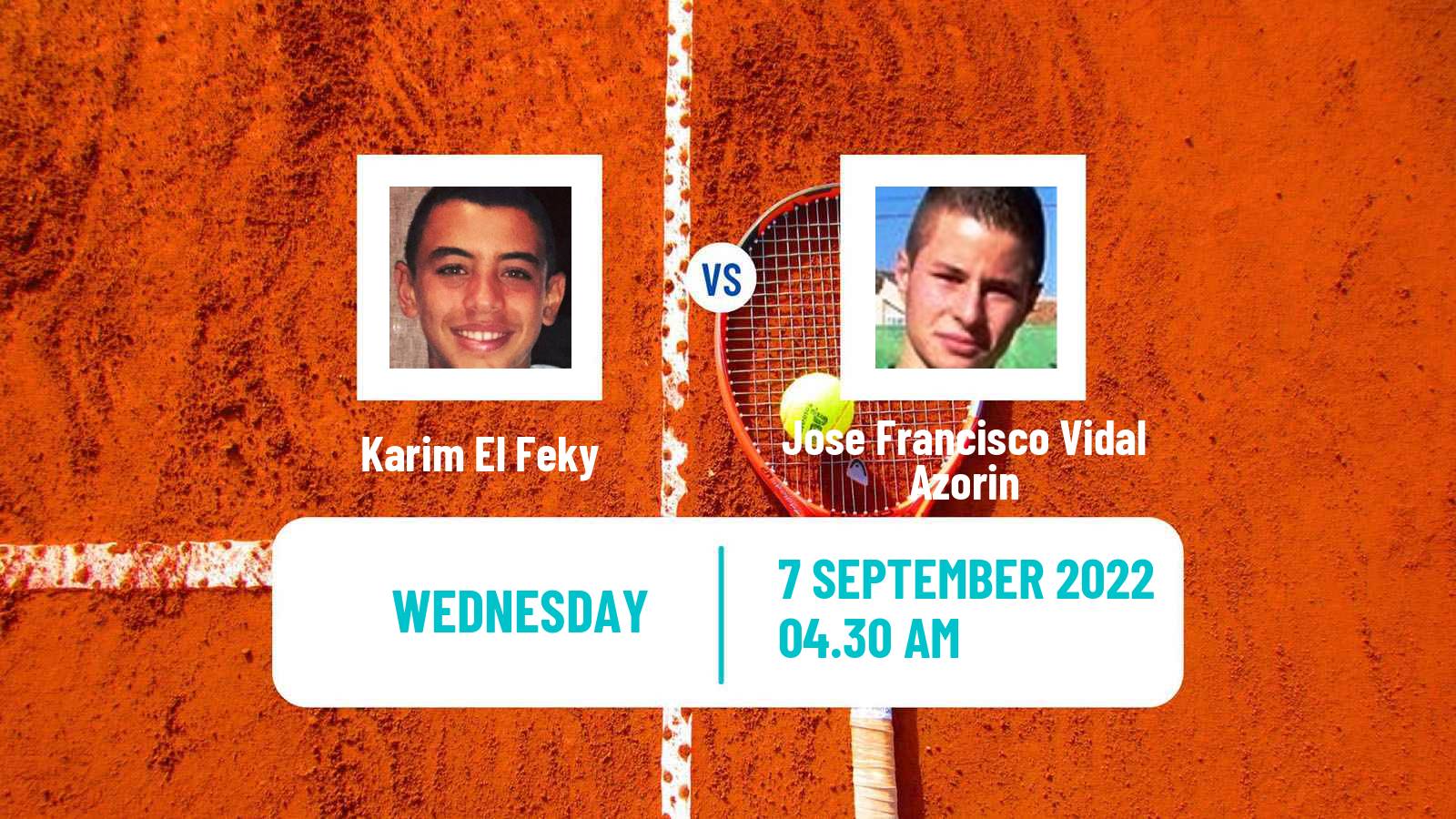 Tennis ITF Tournaments Karim El Feky - Jose Francisco Vidal Azorin