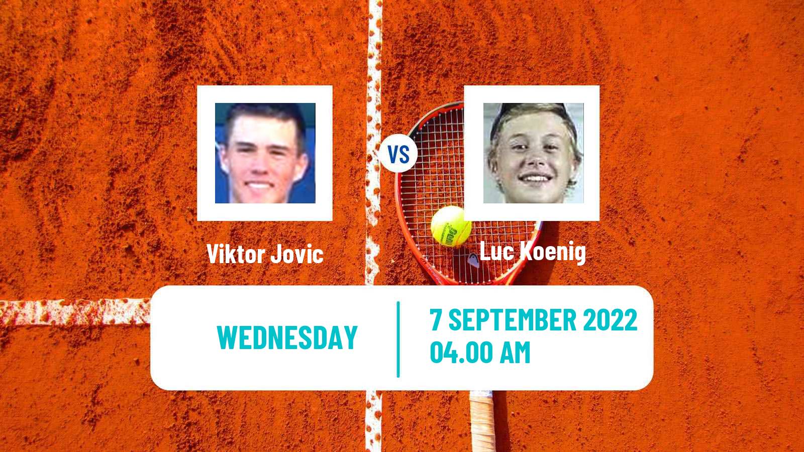 Tennis ITF Tournaments Viktor Jovic - Luc Koenig