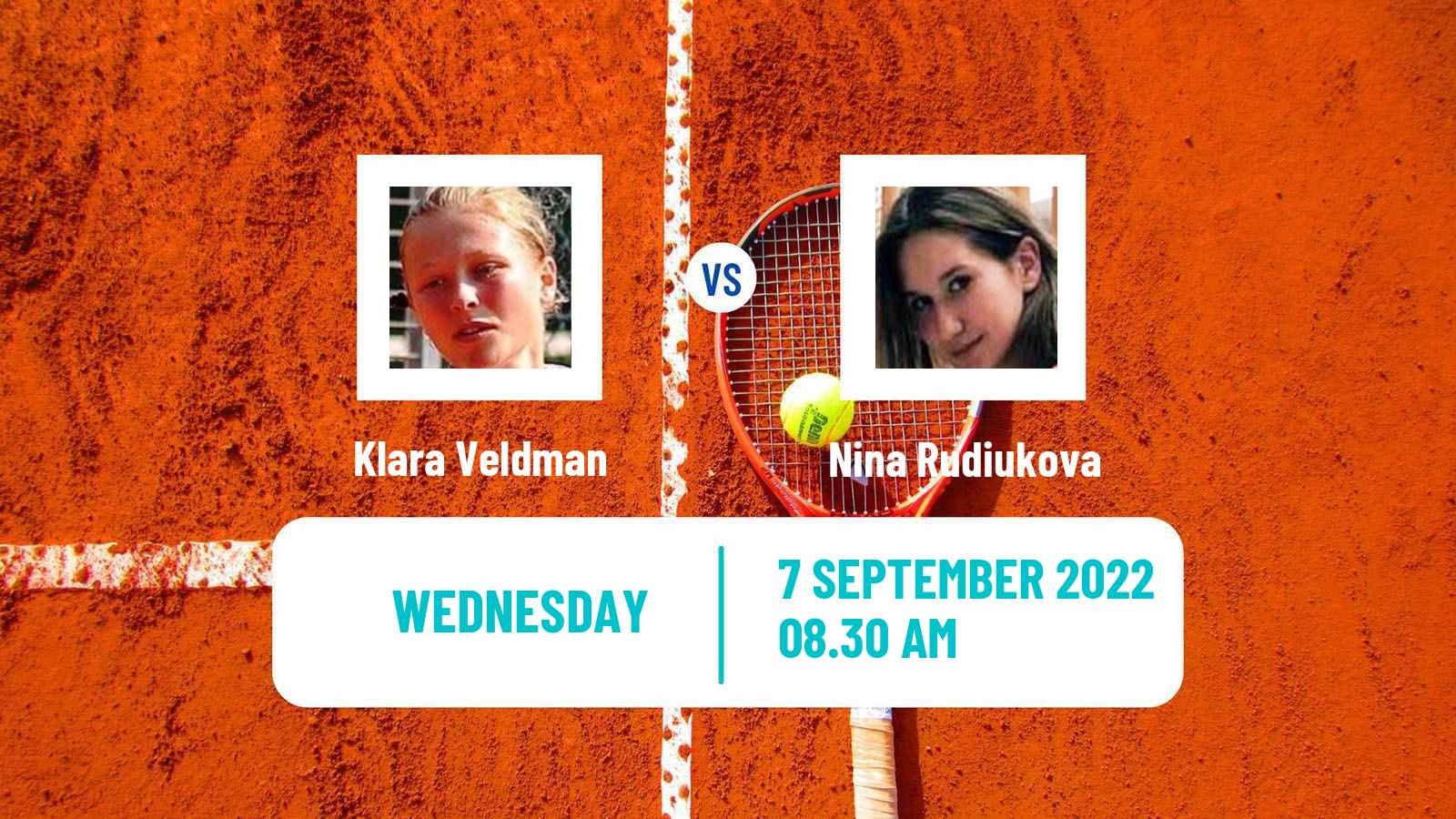 Tennis ITF Tournaments Klara Veldman - Nina Rudiukova