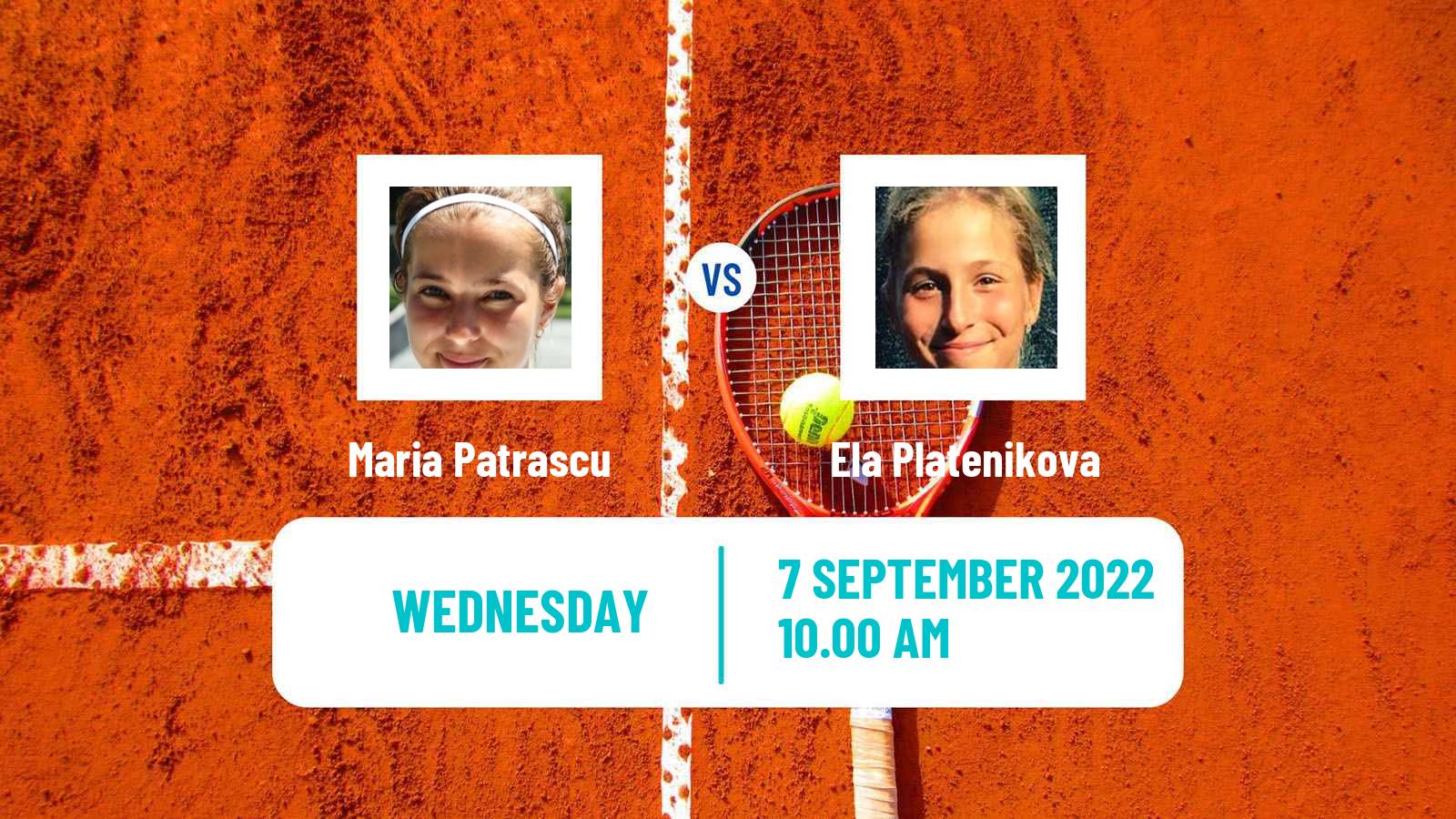 Tennis ITF Tournaments Maria Patrascu - Ela Platenikova