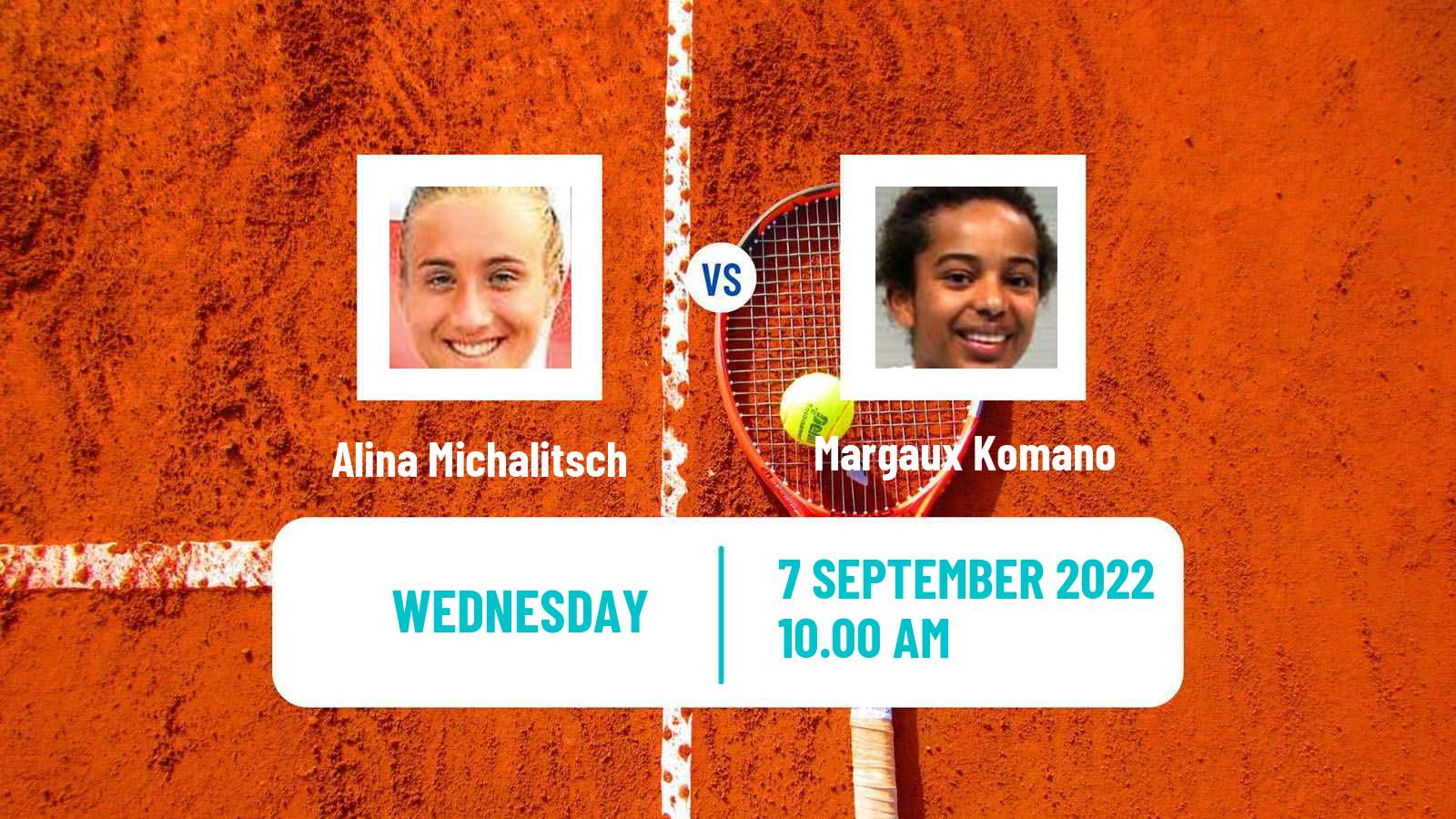 Tennis ITF Tournaments Alina Michalitsch - Margaux Komano
