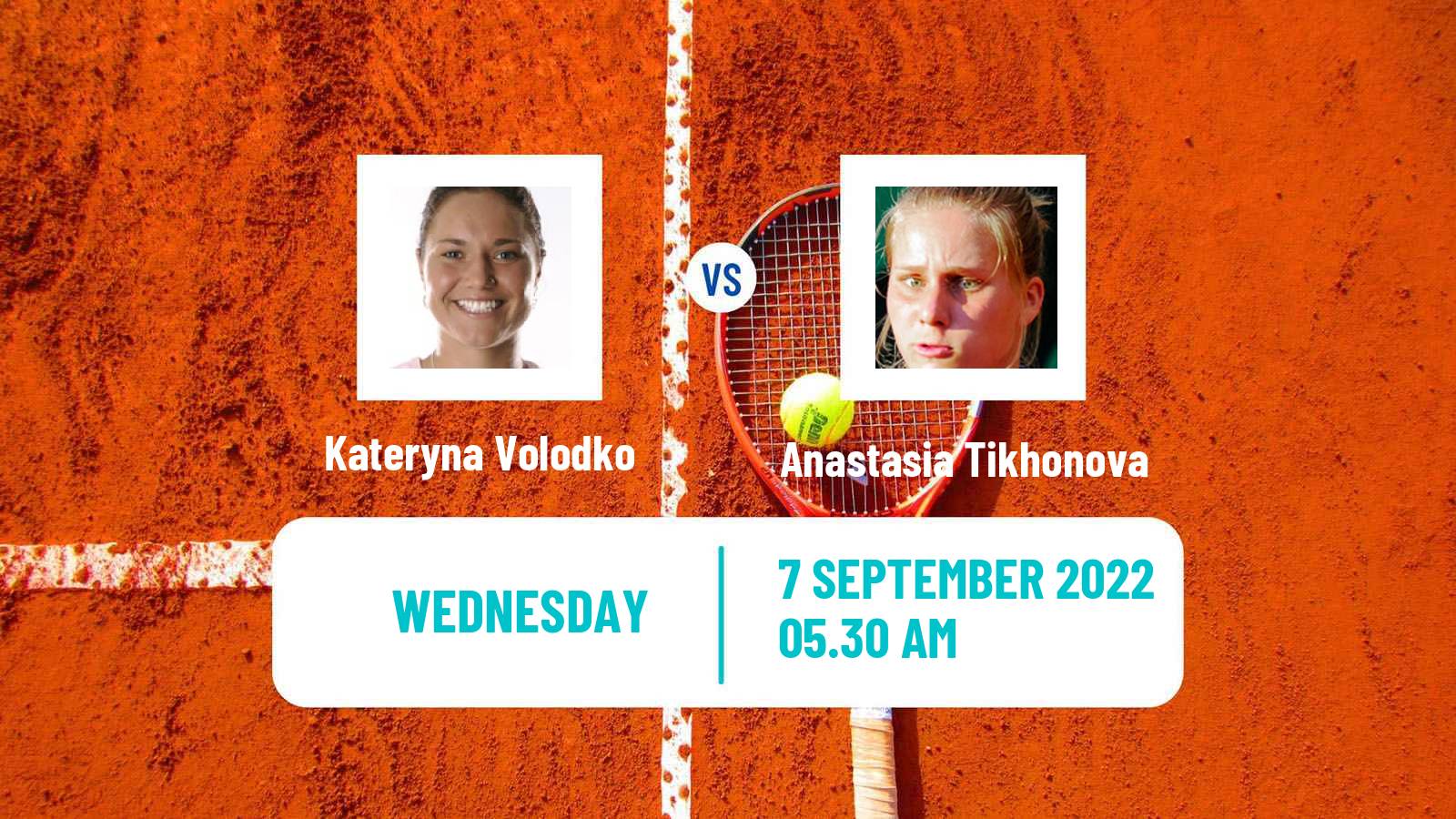 Tennis ITF Tournaments Kateryna Volodko - Anastasia Tikhonova