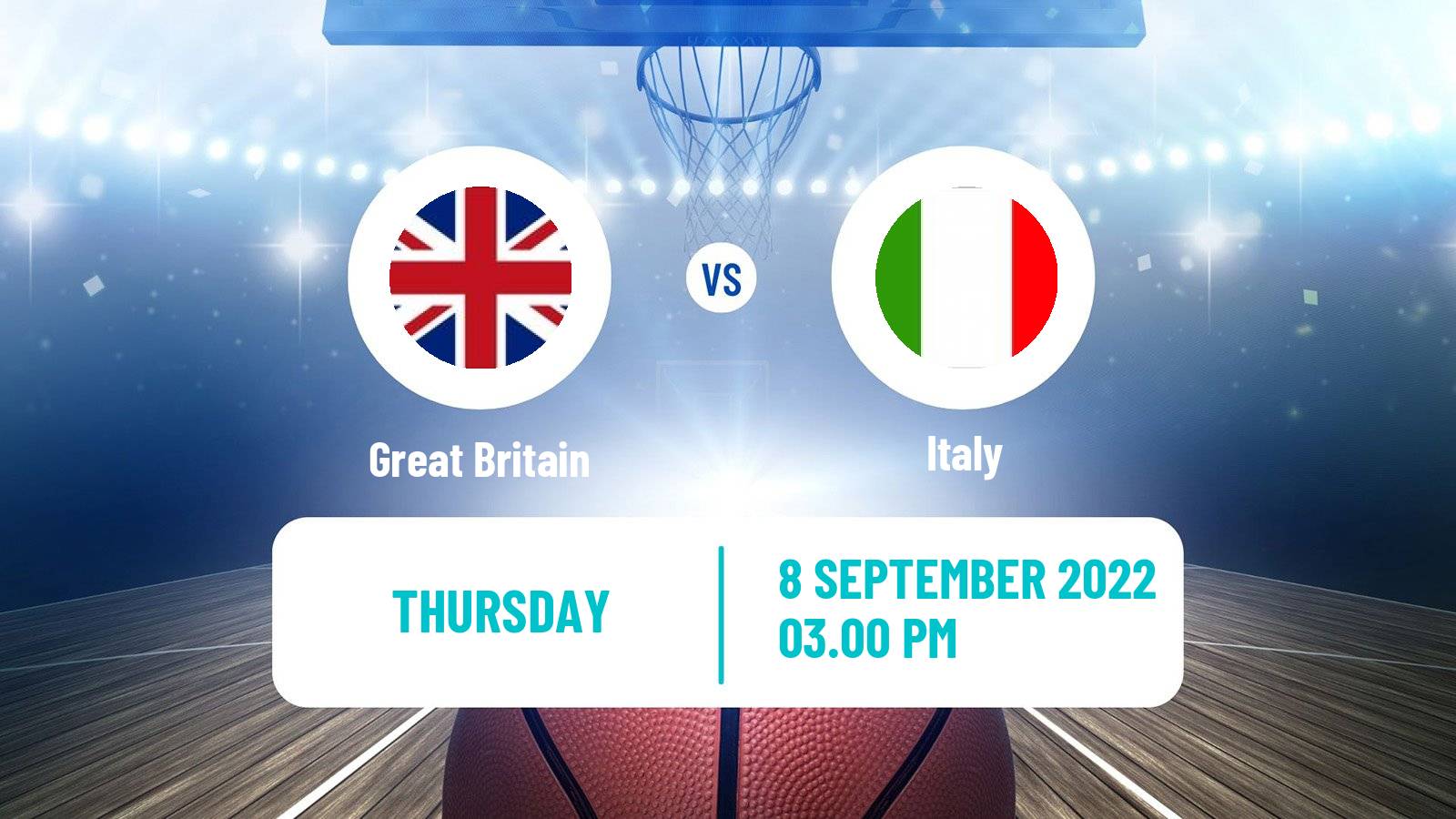 Basketball EuroBasket Great Britain - Italy