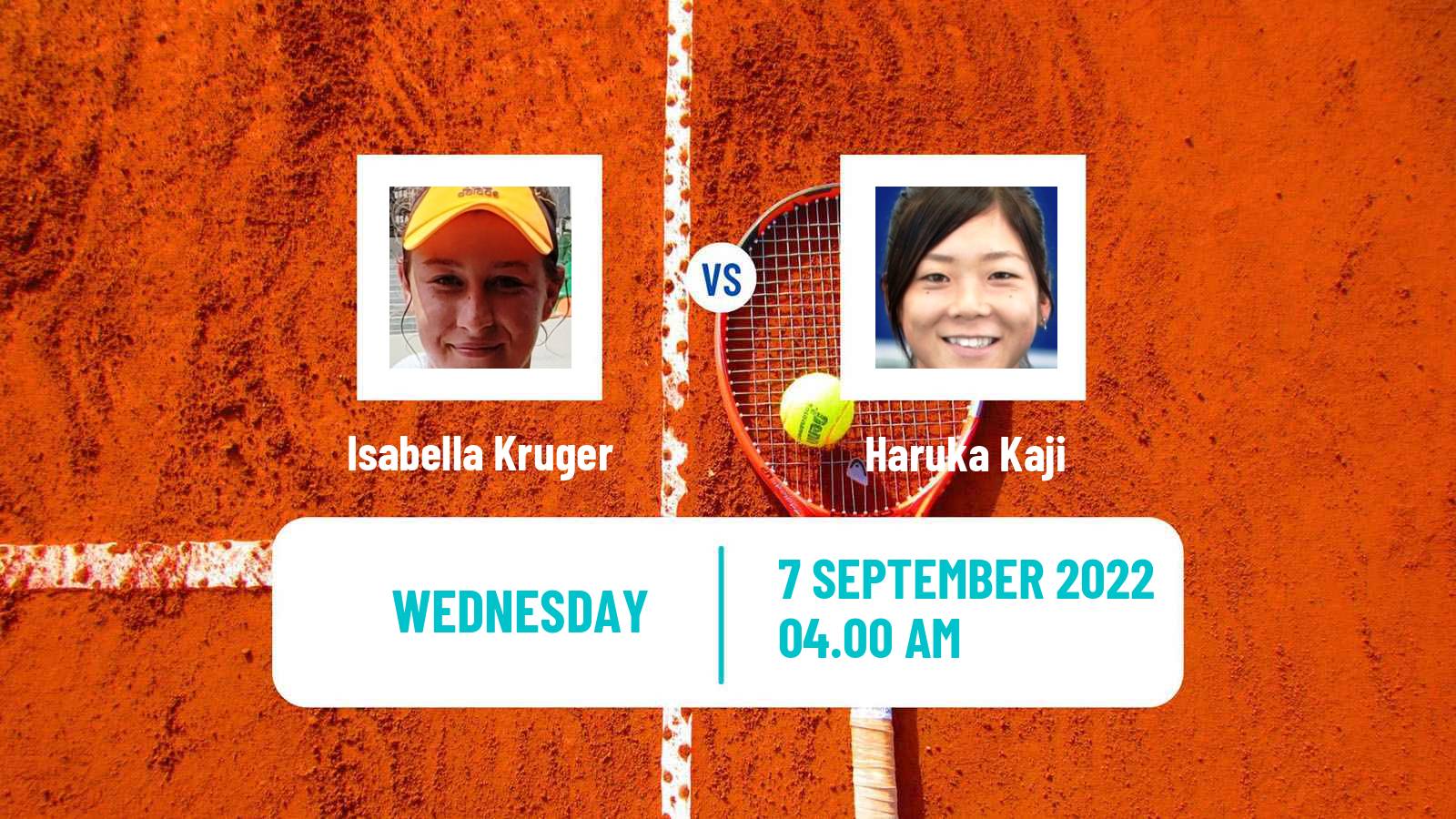 Tennis ITF Tournaments Isabella Kruger - Haruka Kaji