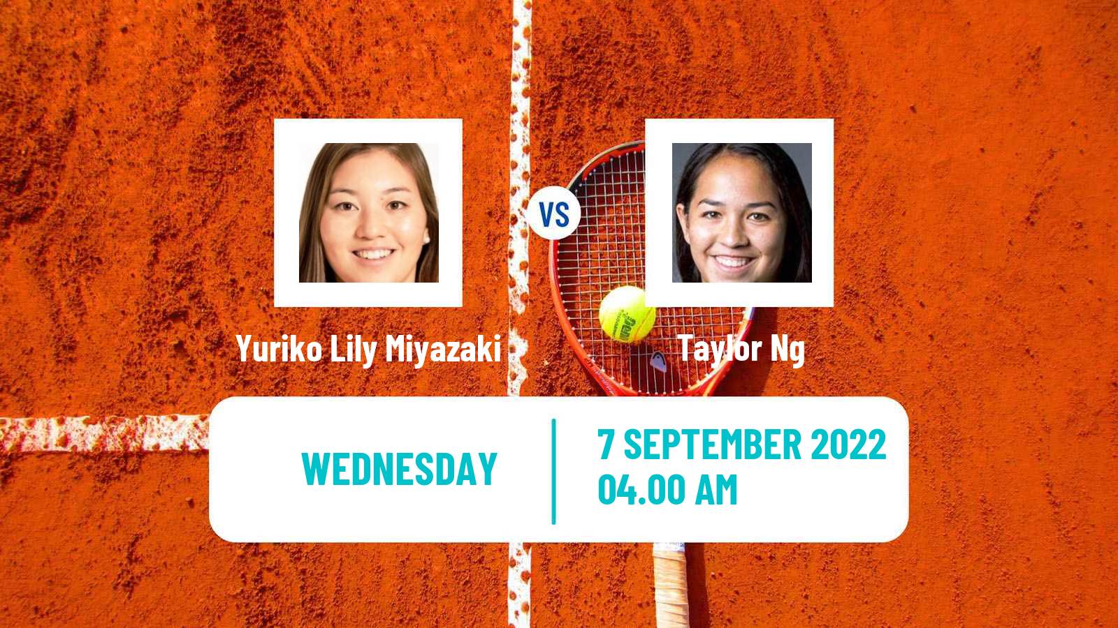 Tennis ITF Tournaments Yuriko Lily Miyazaki - Taylor Ng