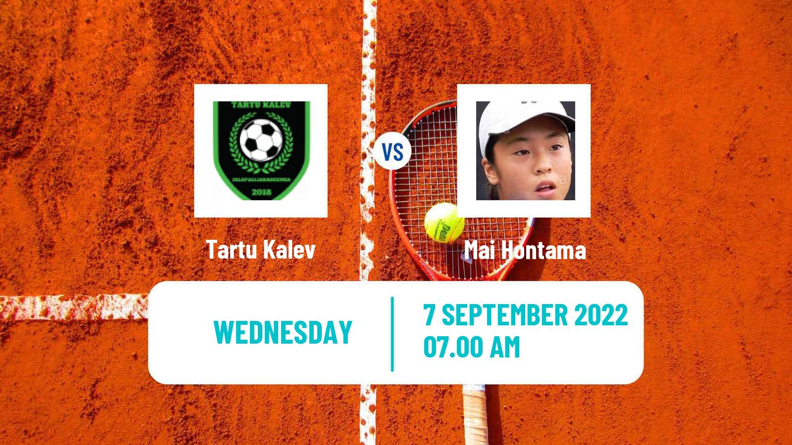 Tennis ITF Tournaments Tartu Kalev - Mai Hontama