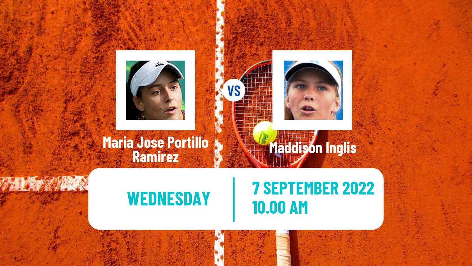 Tennis ITF Tournaments Maria Jose Portillo Ramirez - Maddison Inglis