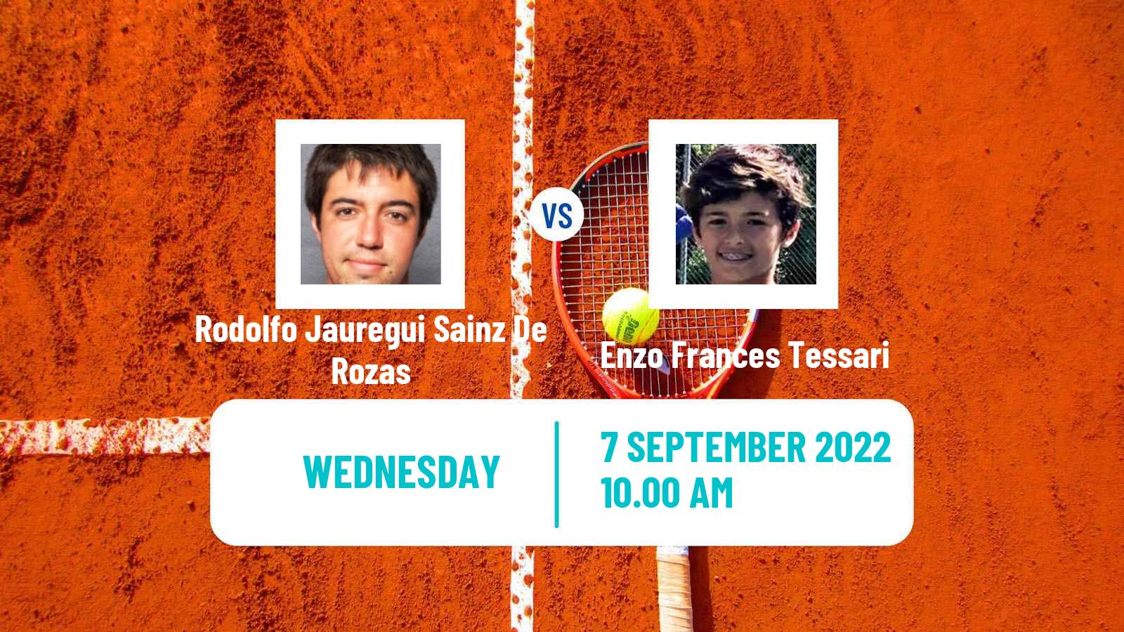 Tennis ITF Tournaments Rodolfo Jauregui Sainz De Rozas - Enzo Frances Tessari